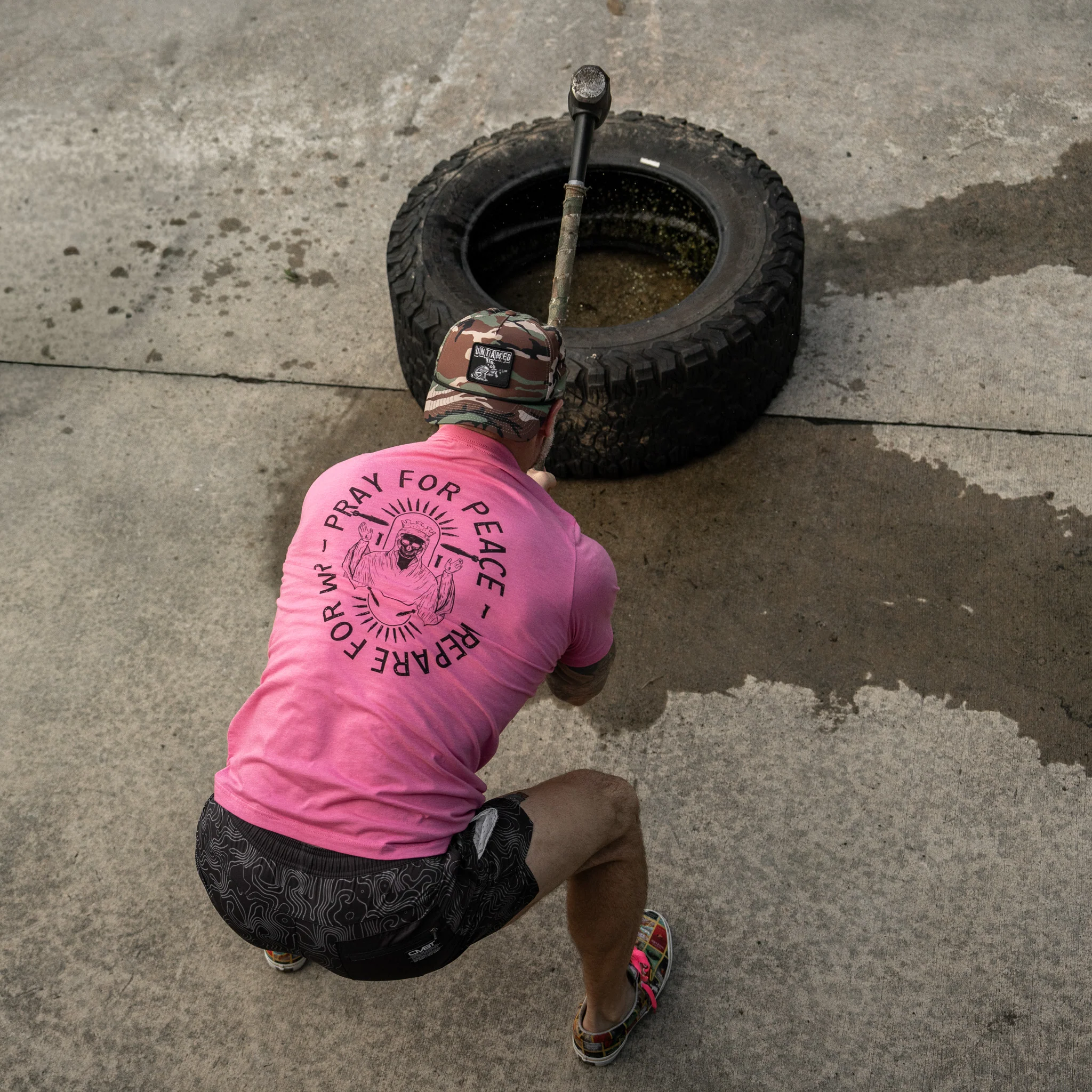 Pray For Peace. Prepare For War. Men's T-Shirt - Image 17