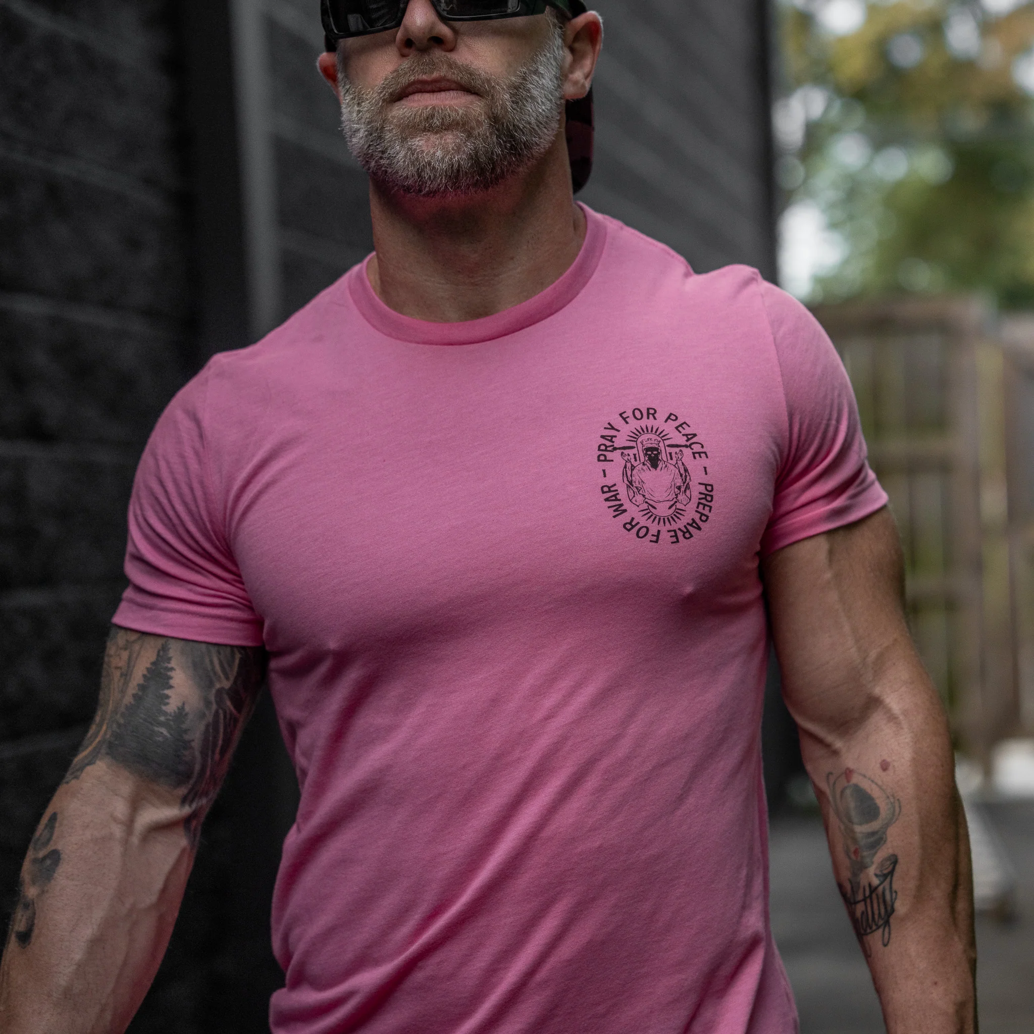 Pray For Peace. Prepare For War. Men's T-Shirt - Image 19