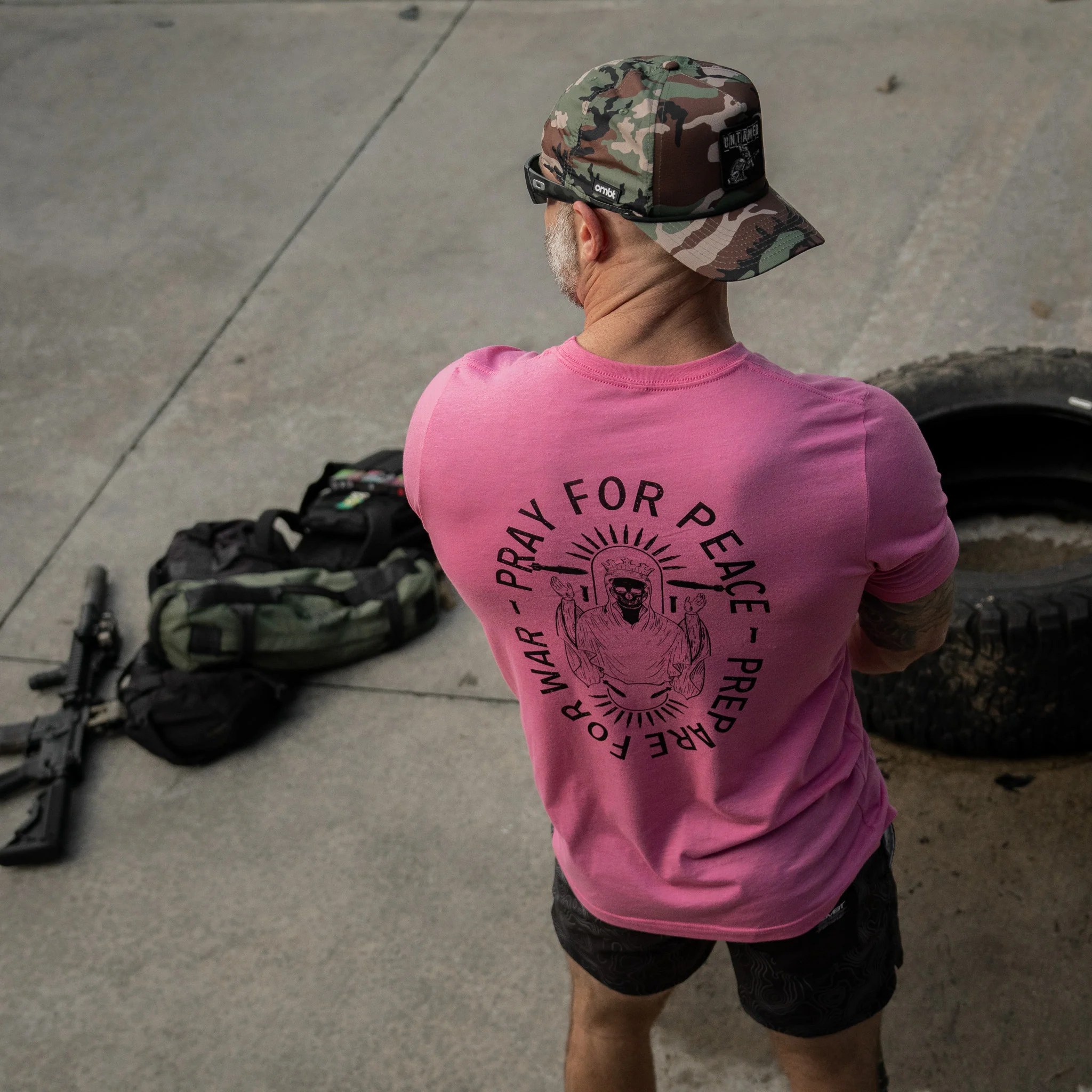 Pray For Peace. Prepare For War. Men's T-Shirt - Image 20
