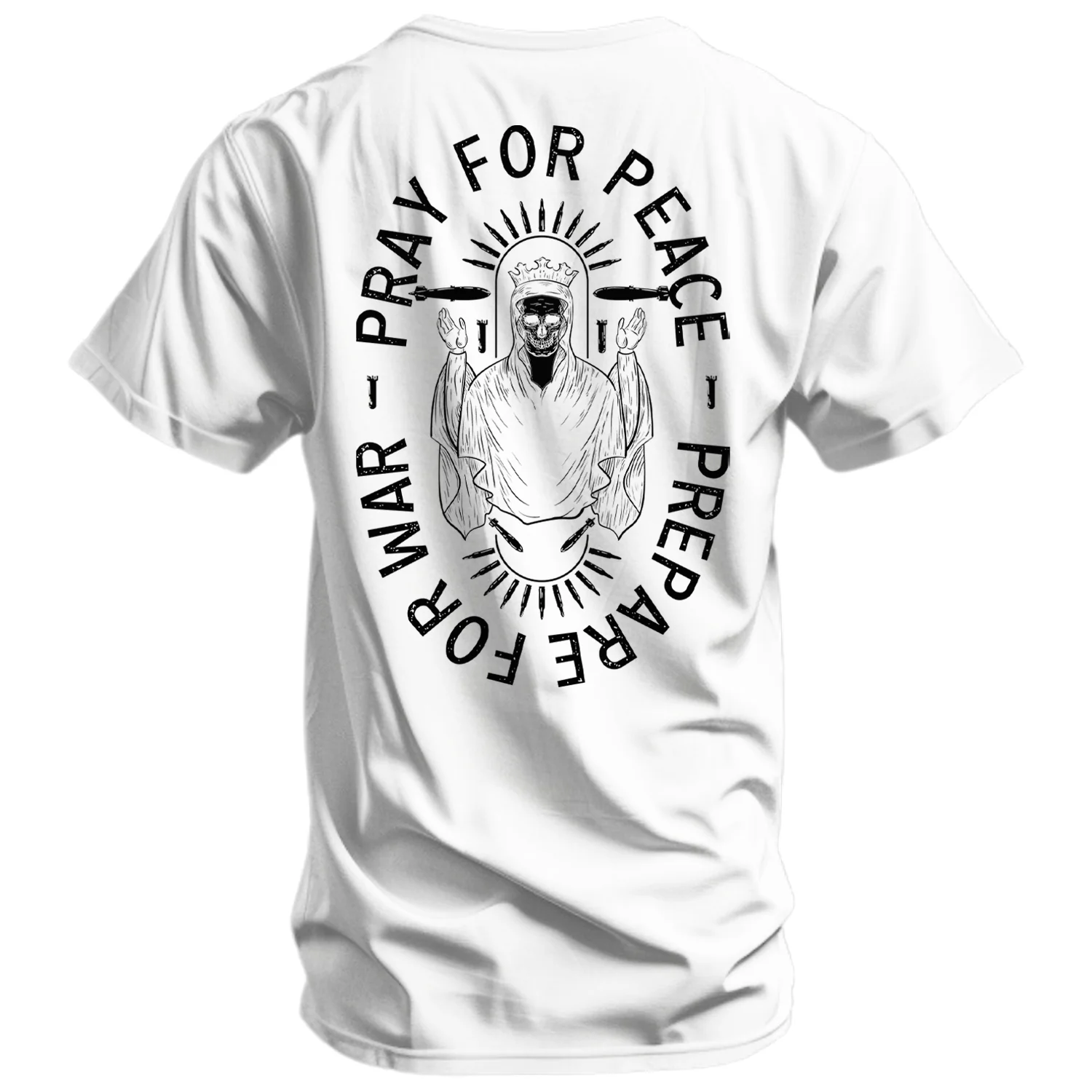 Pray For Peace. Prepare For War. Men's T-Shirt - Image 6
