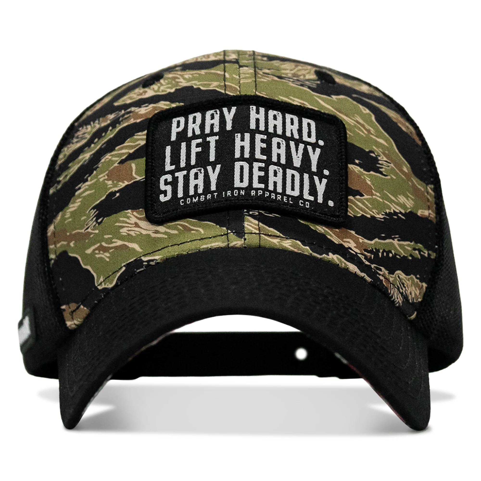 Pray Hard. Lift Heavy. Stay Deadly. Patch Original Ripstop Snapback Hat