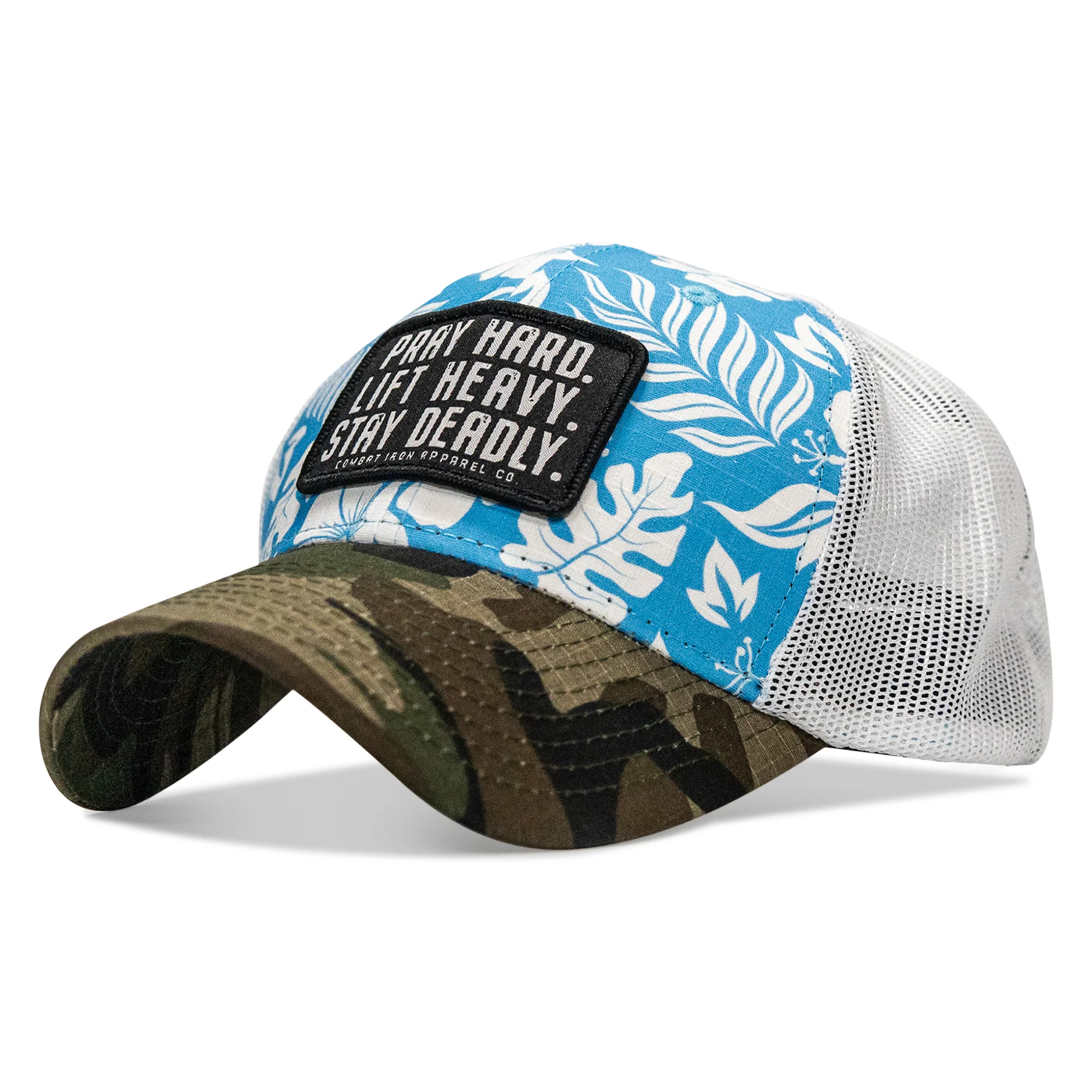 Pray Hard. Lift Heavy. Stay Deadly. Patch Original Ripstop Snapback Hat - Image 10