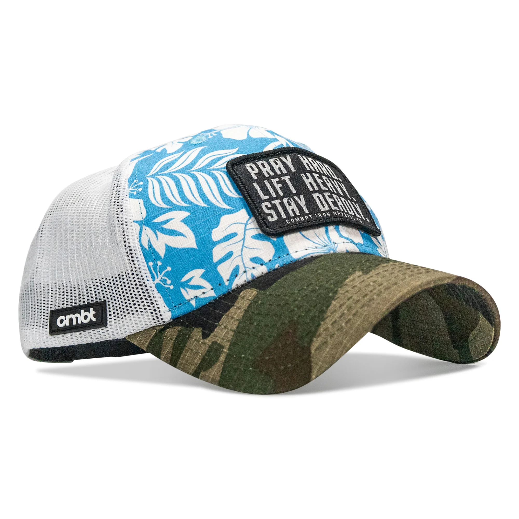 Pray Hard. Lift Heavy. Stay Deadly. Patch Original Ripstop Snapback Hat - Image 11