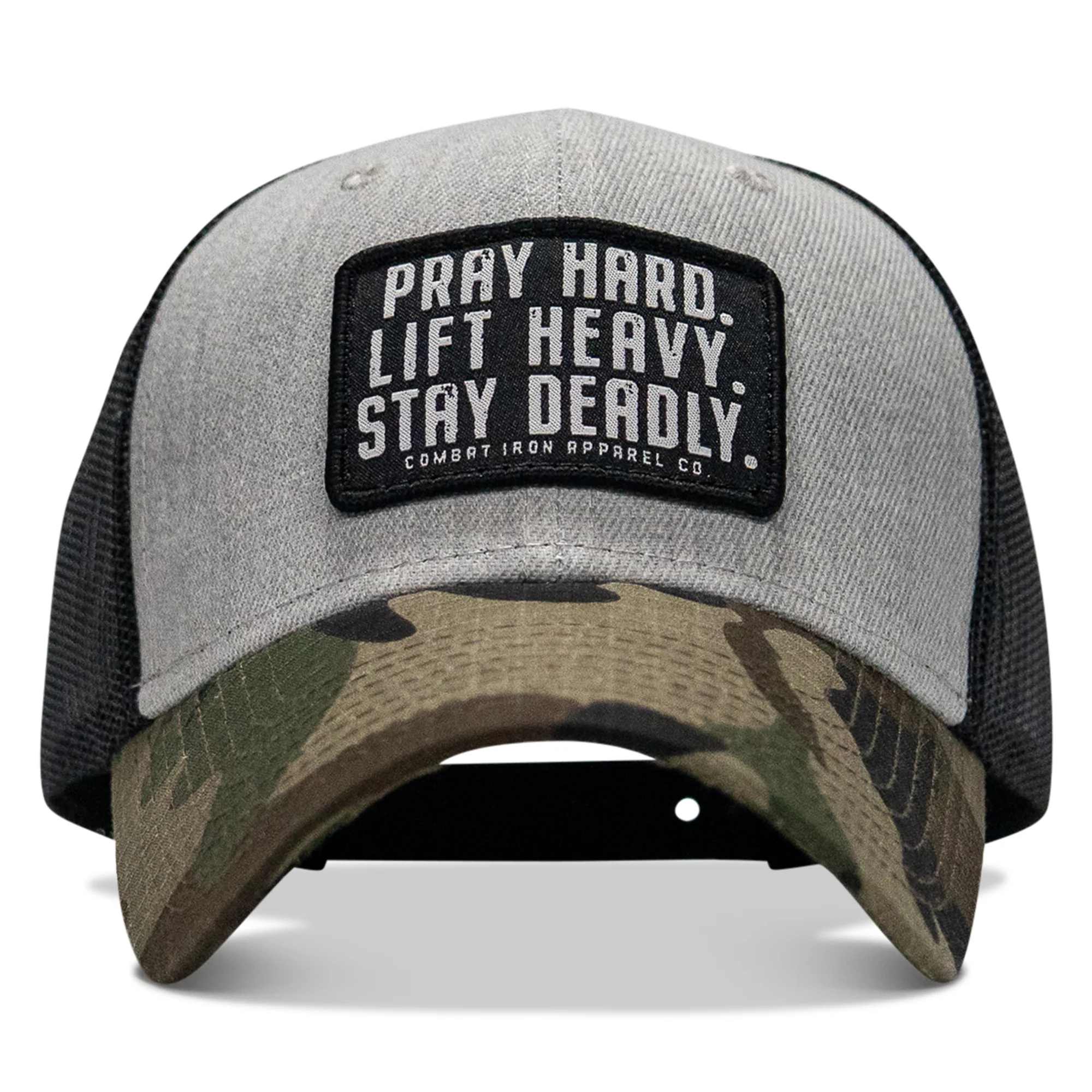 Pray Hard. Lift Heavy. Stay Deadly. Patch Original Ripstop Snapback Hat - Image 22
