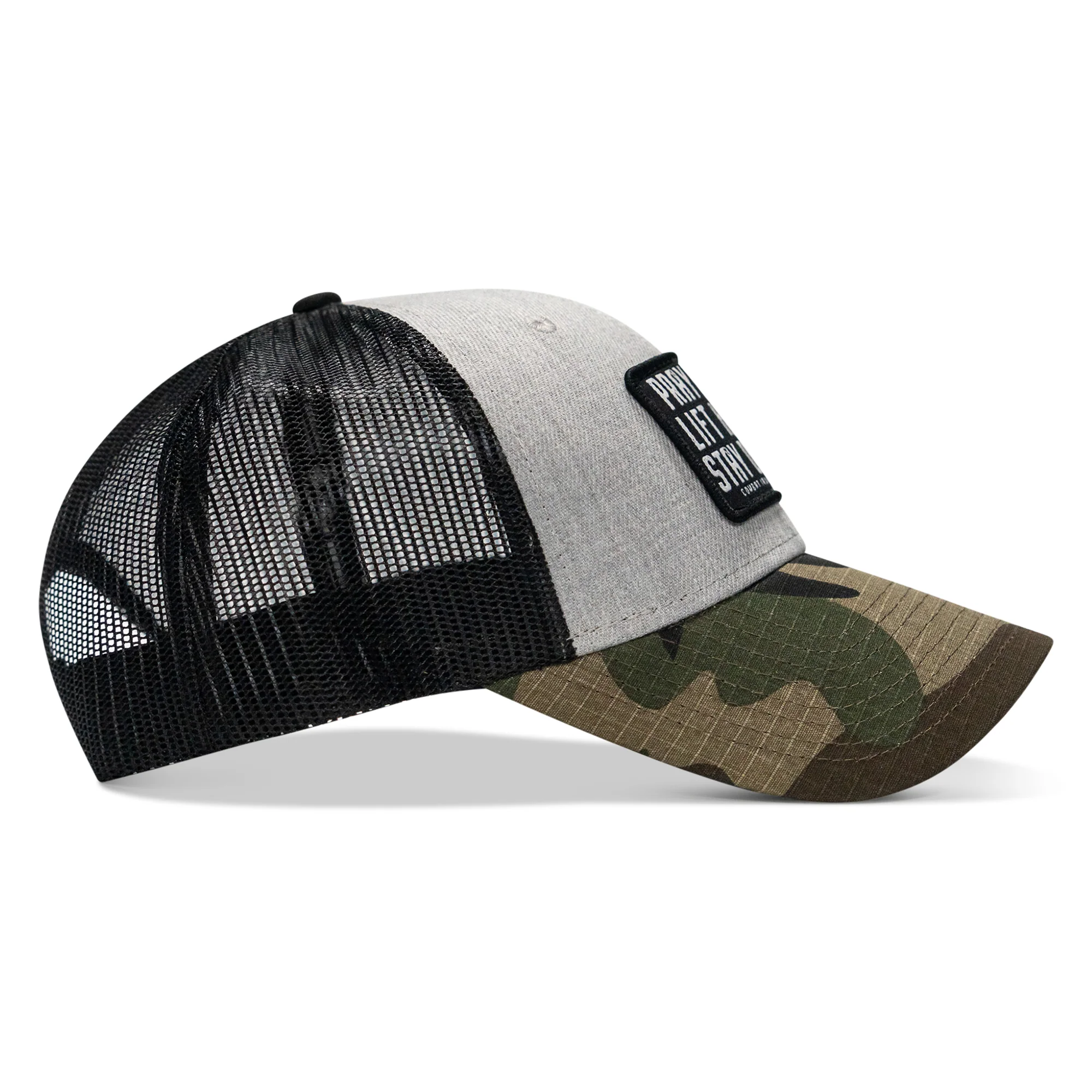 Pray Hard. Lift Heavy. Stay Deadly. Patch Original Ripstop Snapback Hat - Image 26