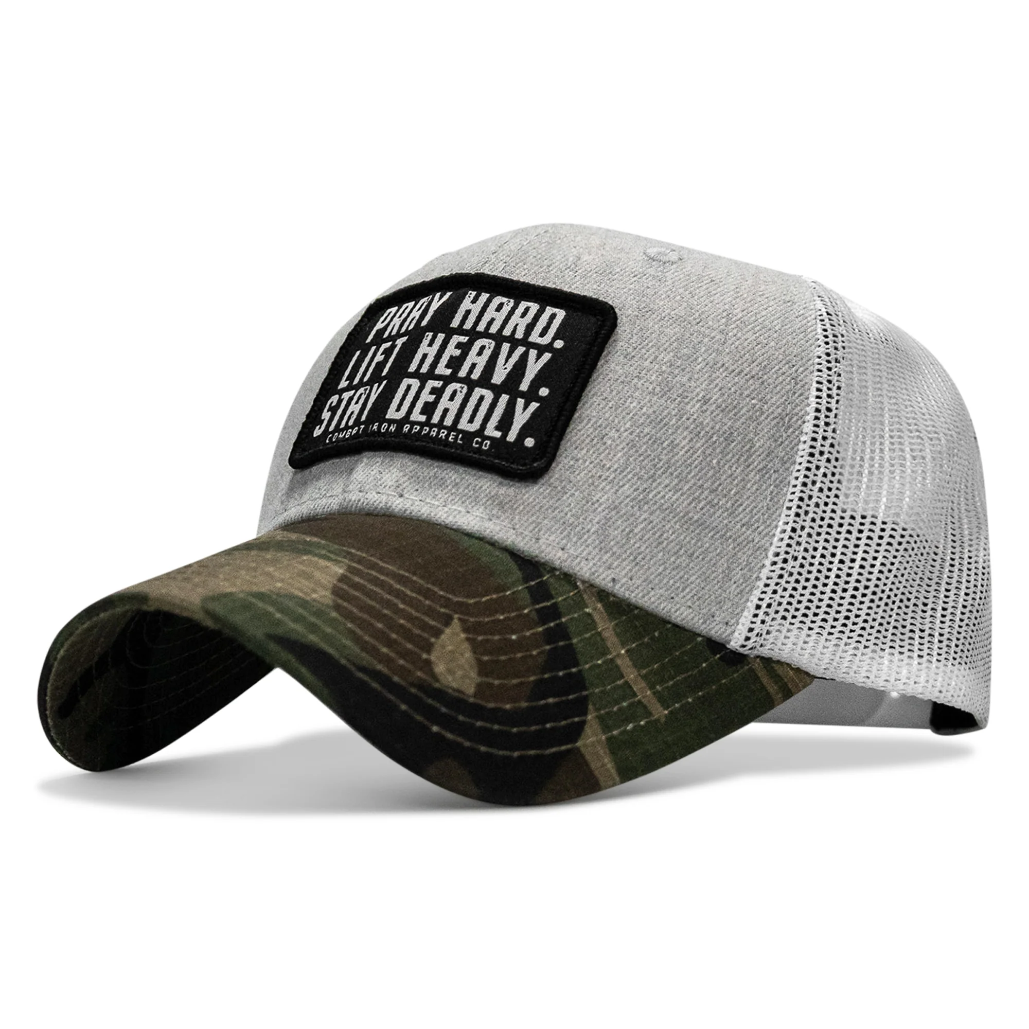 Pray Hard. Lift Heavy. Stay Deadly. Patch Original Ripstop Snapback Hat - Image 29