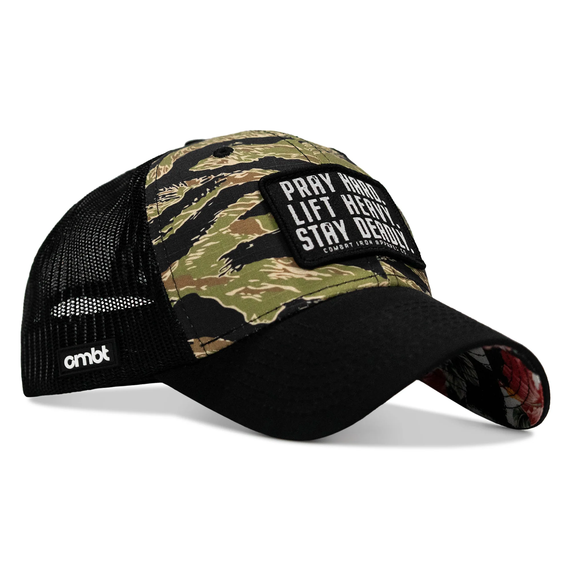 Pray Hard. Lift Heavy. Stay Deadly. Patch Original Ripstop Snapback Hat - Image 3
