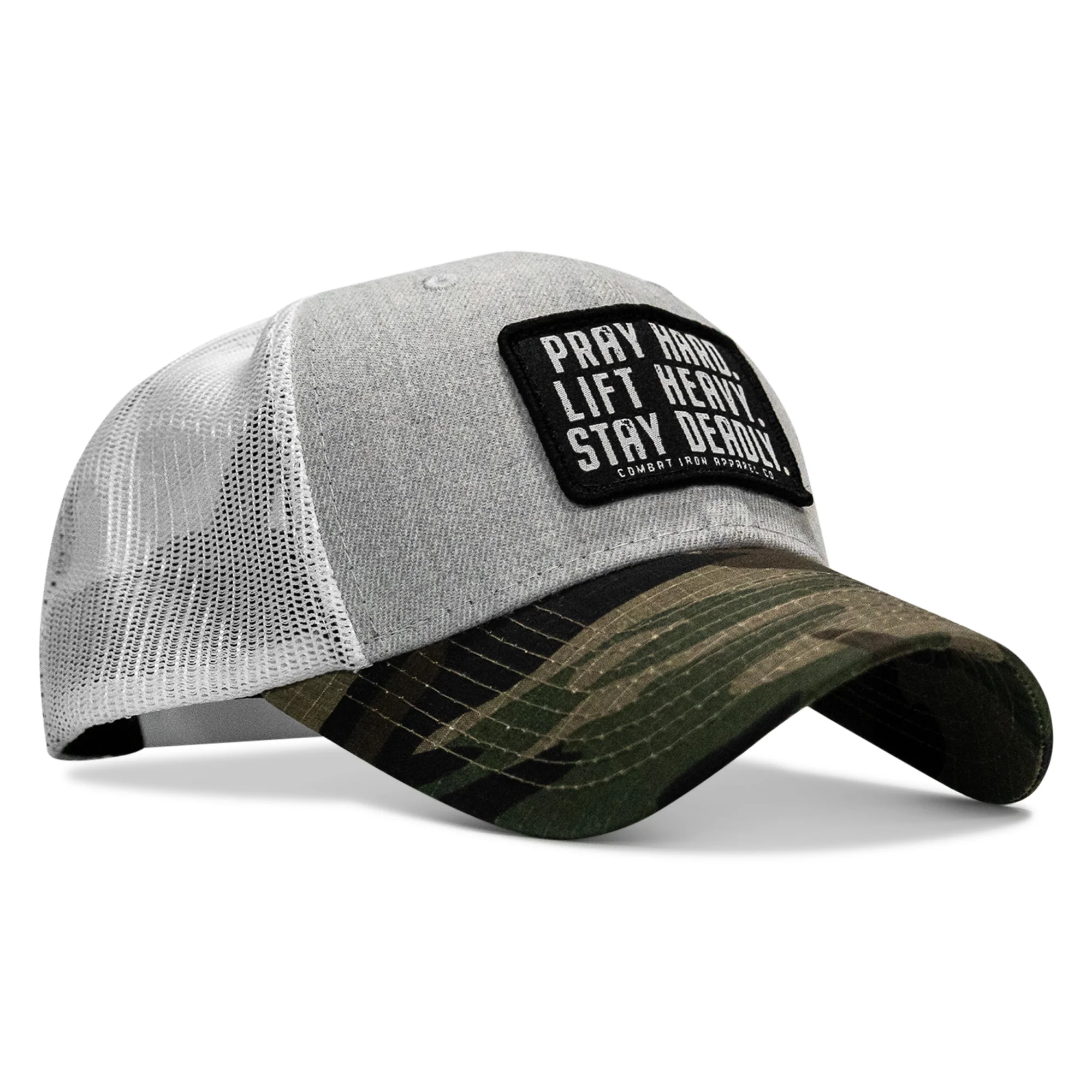 Pray Hard. Lift Heavy. Stay Deadly. Patch Original Ripstop Snapback Hat - Image 30