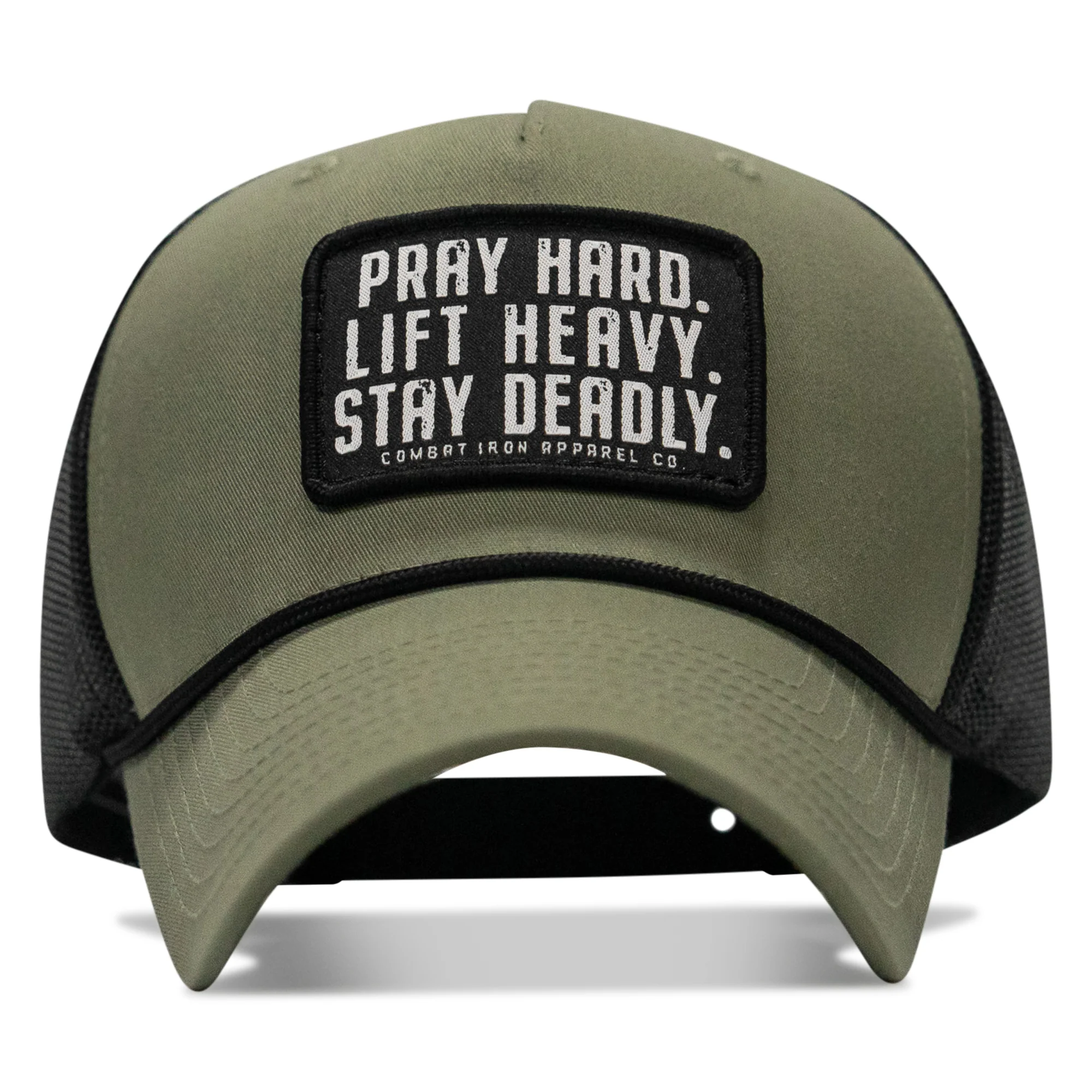 Pray Hard. Lift Heavy. Stay Deadly. Patch Rope Snapback Hat - Image 11