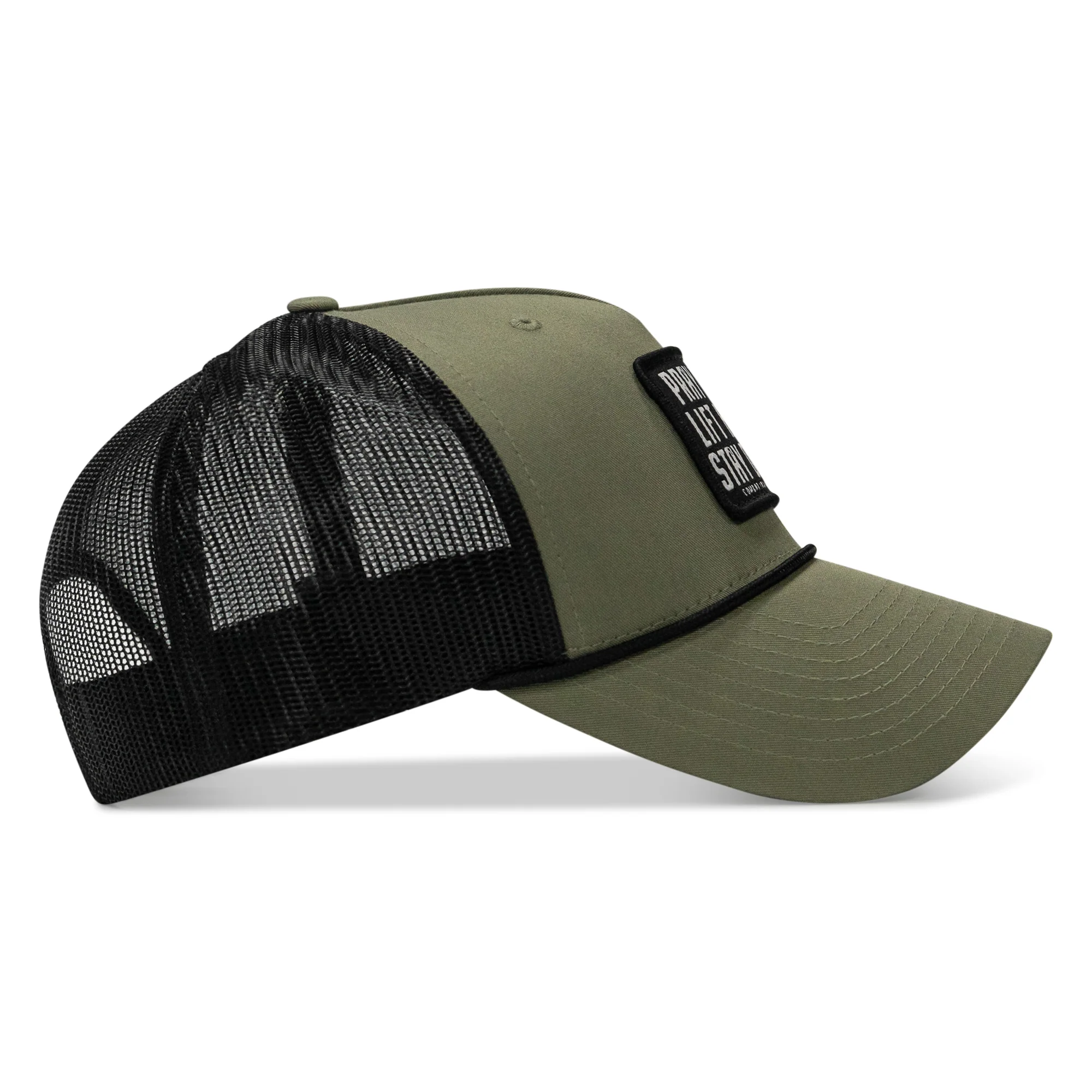 Pray Hard. Lift Heavy. Stay Deadly. Patch Rope Snapback Hat - Image 14