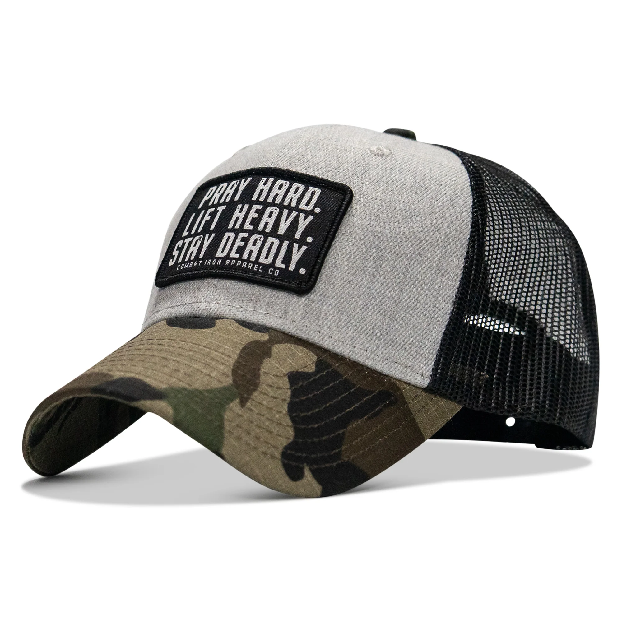 Pray Hard. Lift Heavy. Stay Deadly. Patch Snapback - Image 23
