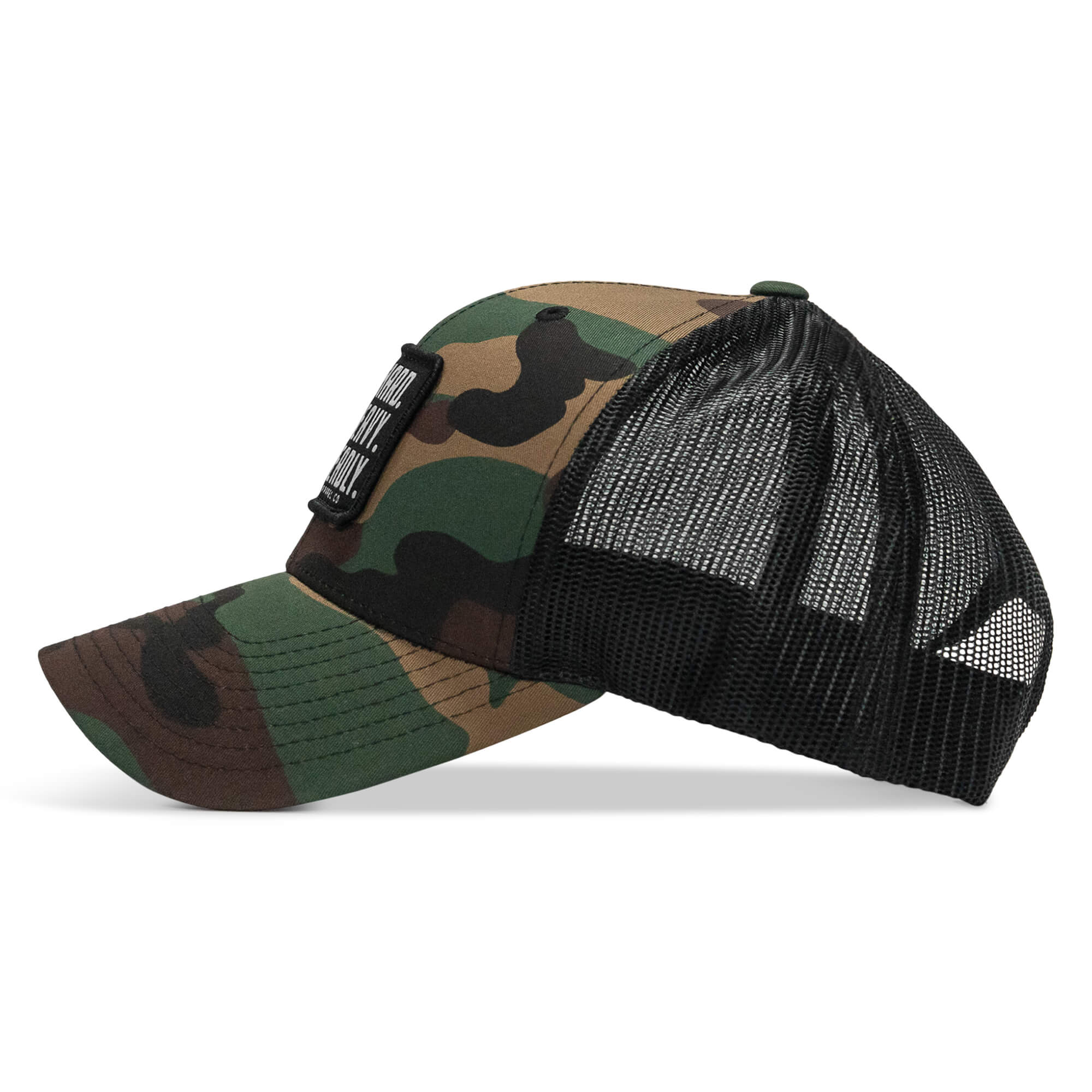 Pray Hard. Lift Heavy. Stay Deadly. Patch Snapback - Image 5
