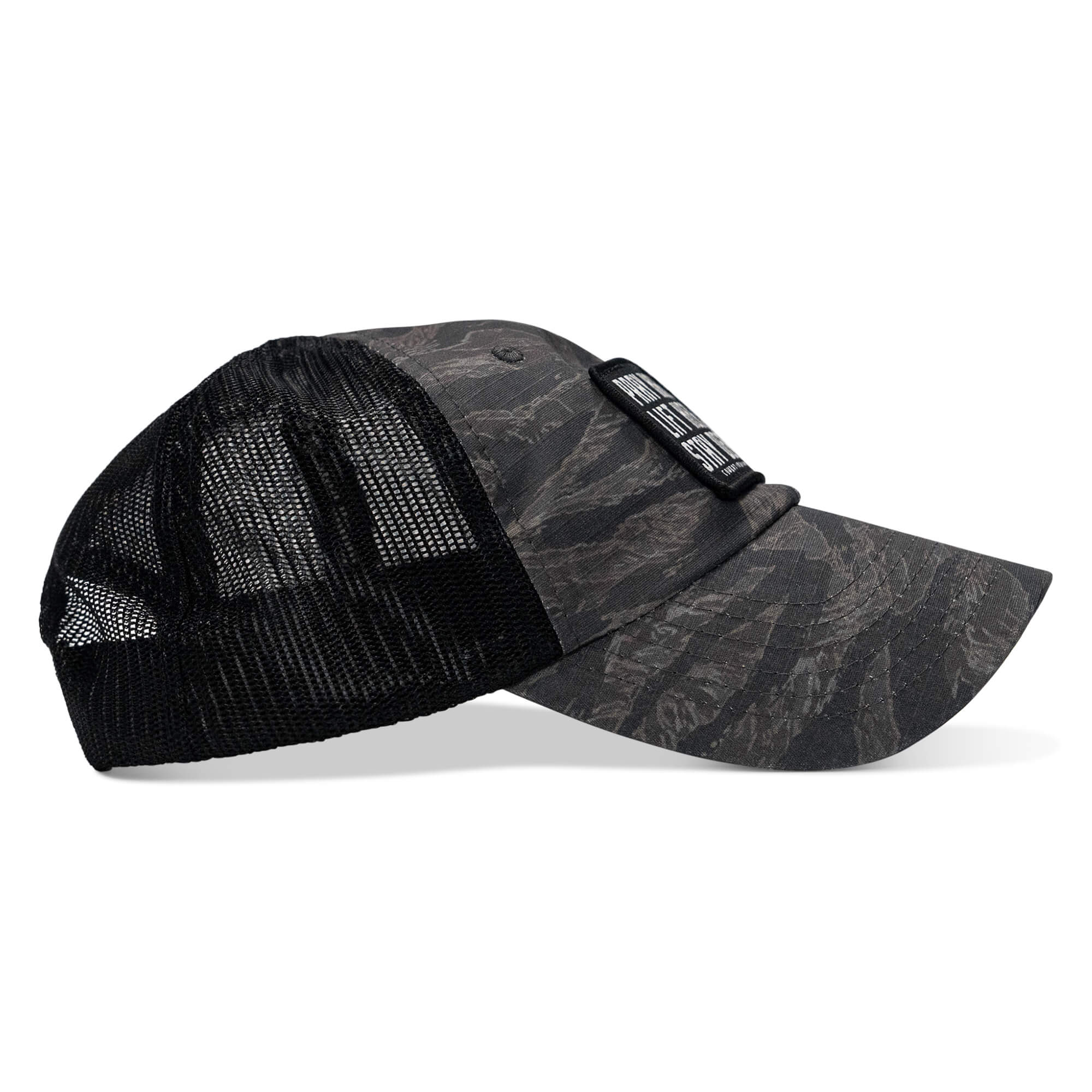 Pray Hard. Lift Heavy. Stay Deadly. Patch Tactical Ripstop Mesh Snapback Hat - Image 14