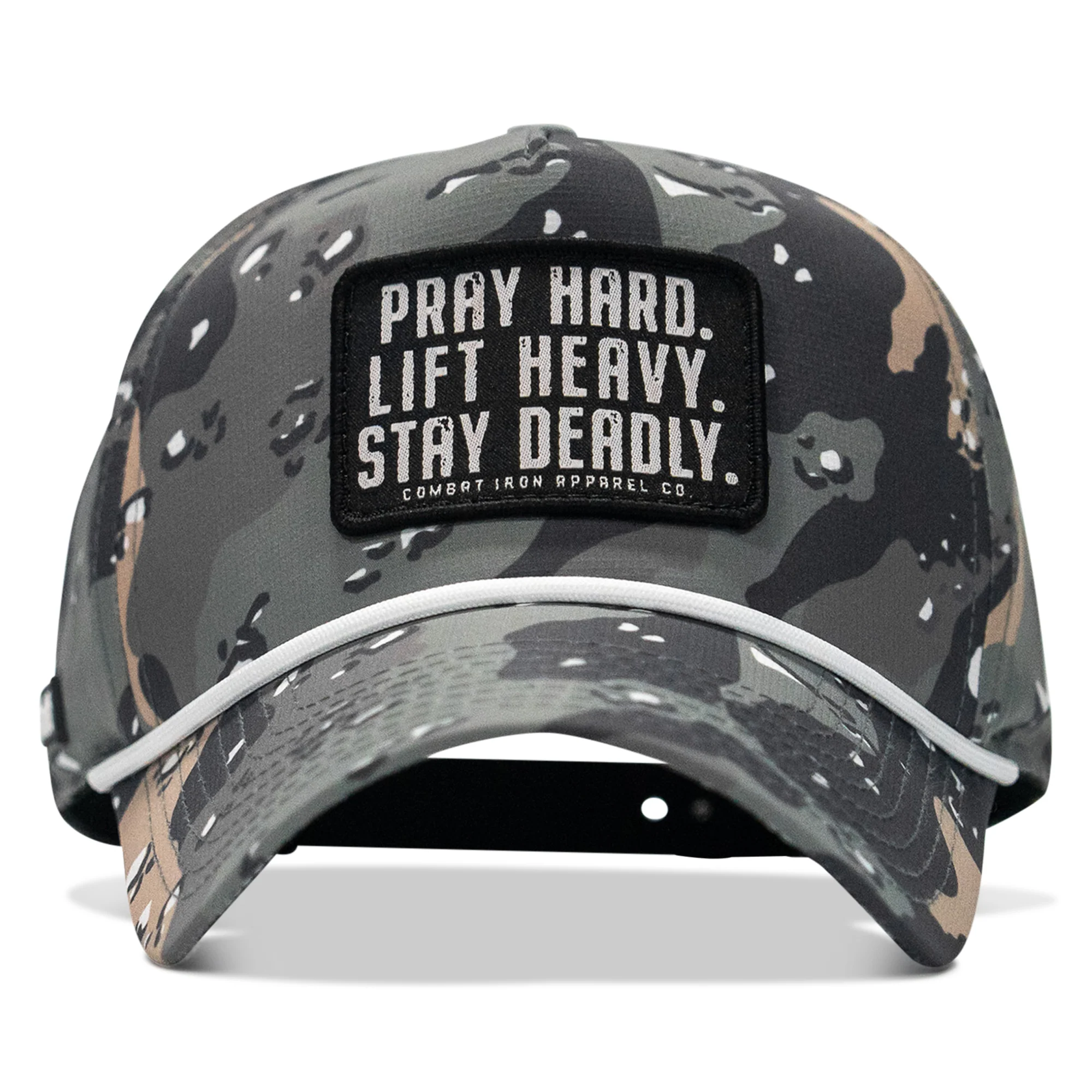 Pray Hard. Lift Heavy. Stay Deadly. Patch Waterproof Weekender Snapback - Image 14