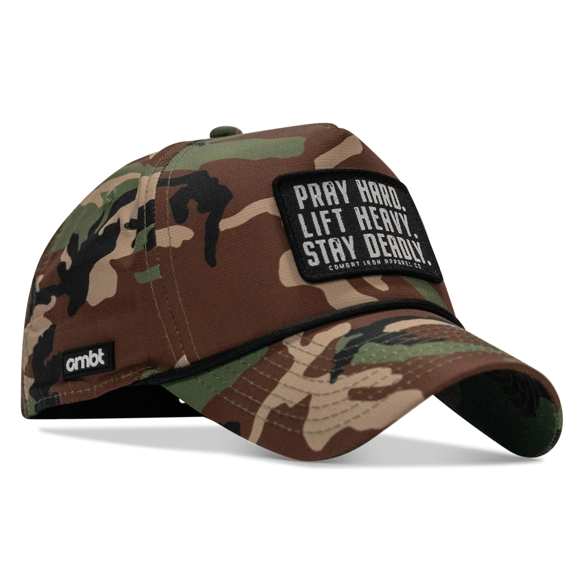 Pray Hard. Lift Heavy. Stay Deadly. Patch Waterproof Weekender Snapback - Image 2