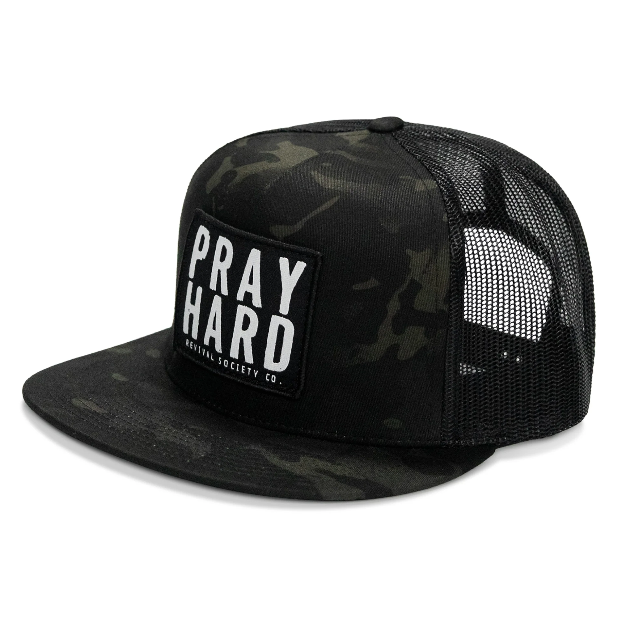 Pray Hard Patch Flatbill Hat - Image 11