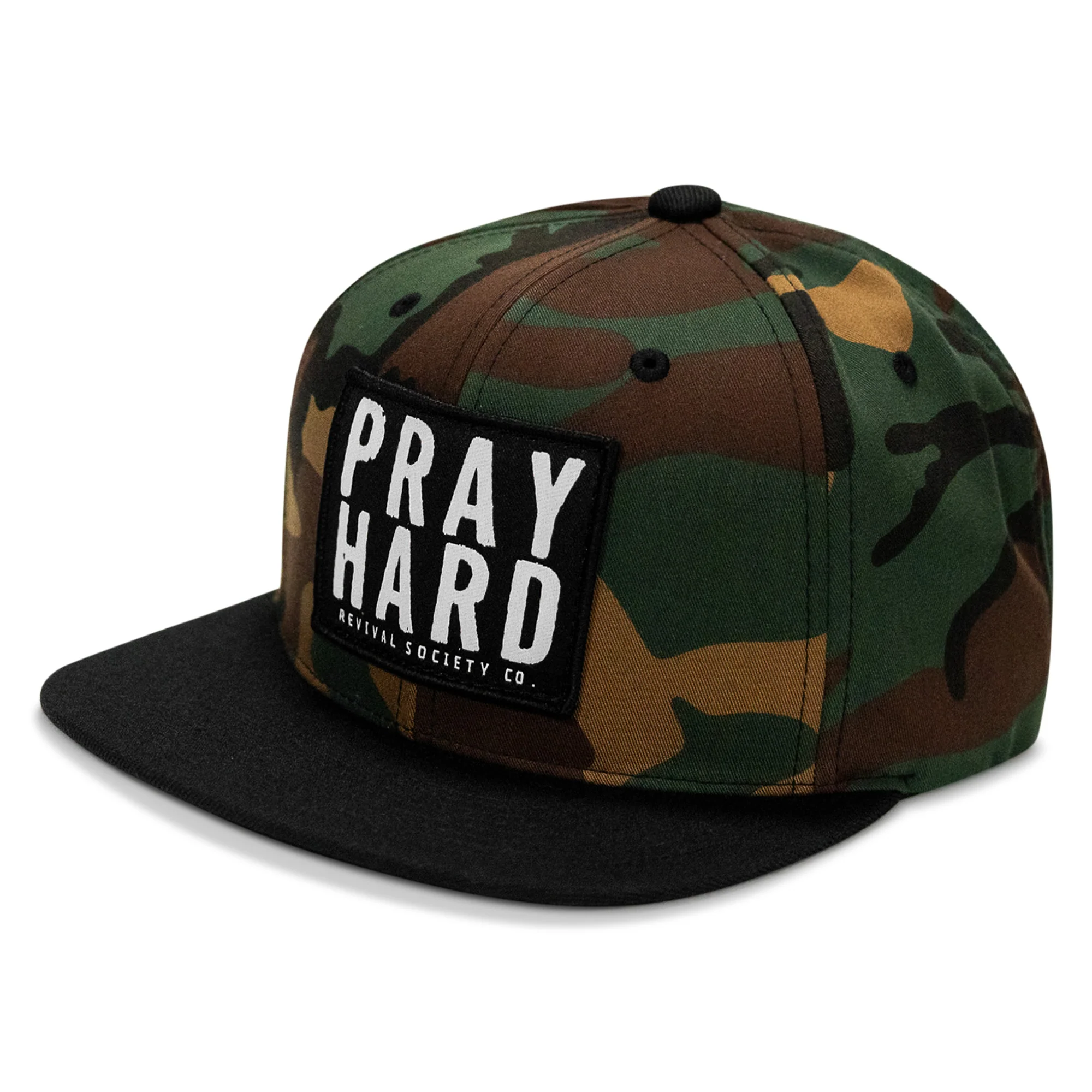 Pray Hard Patch Flatbill Hat - Image 27