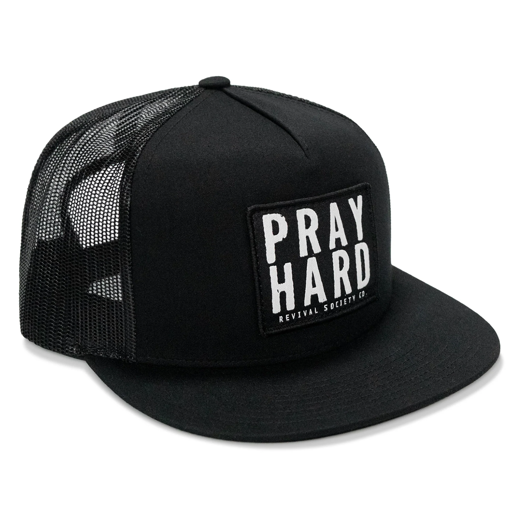 Pray Hard Patch Flatbill Hat - Image 3