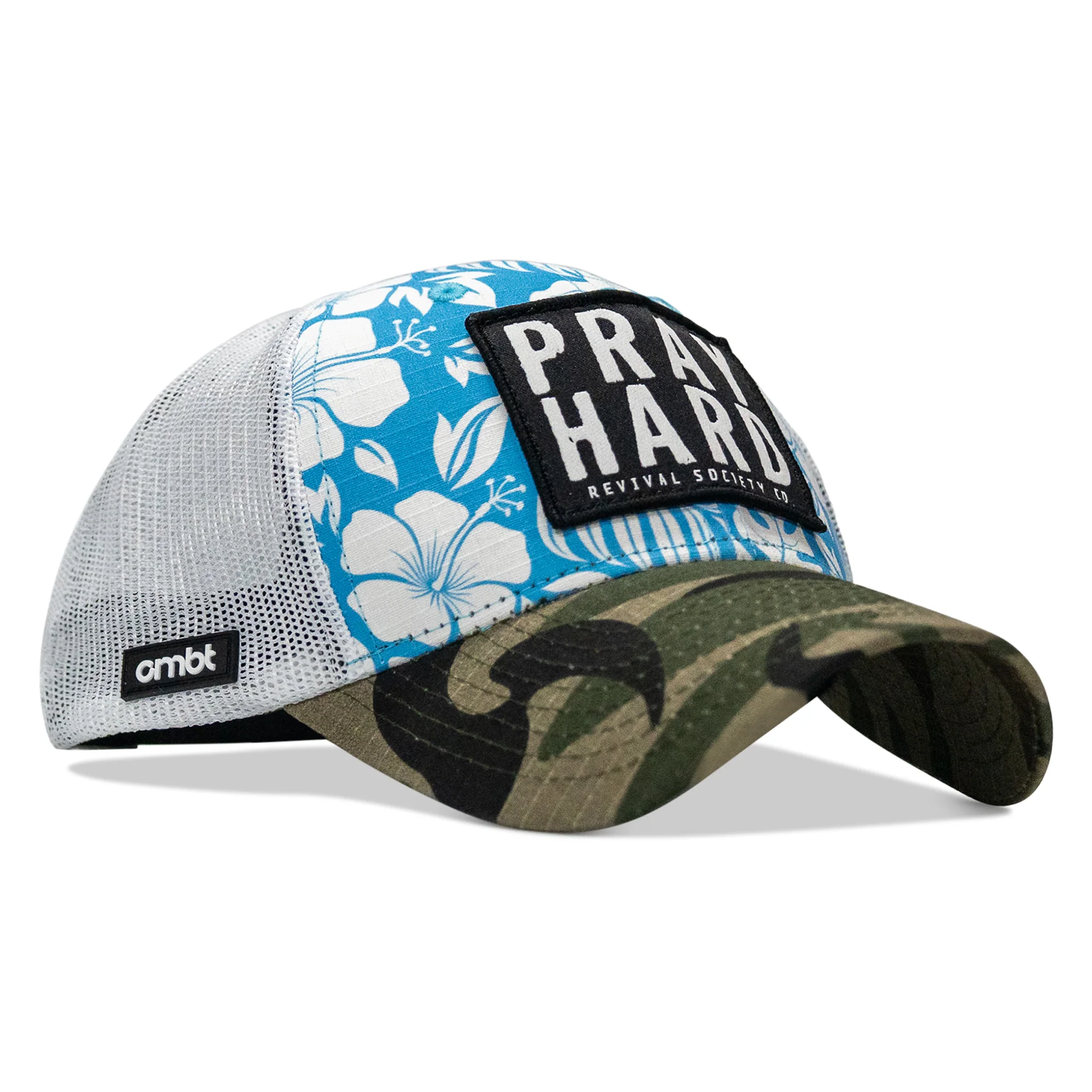 Pray Hard Patch Original Ripstop Snapback Hat - Image 32