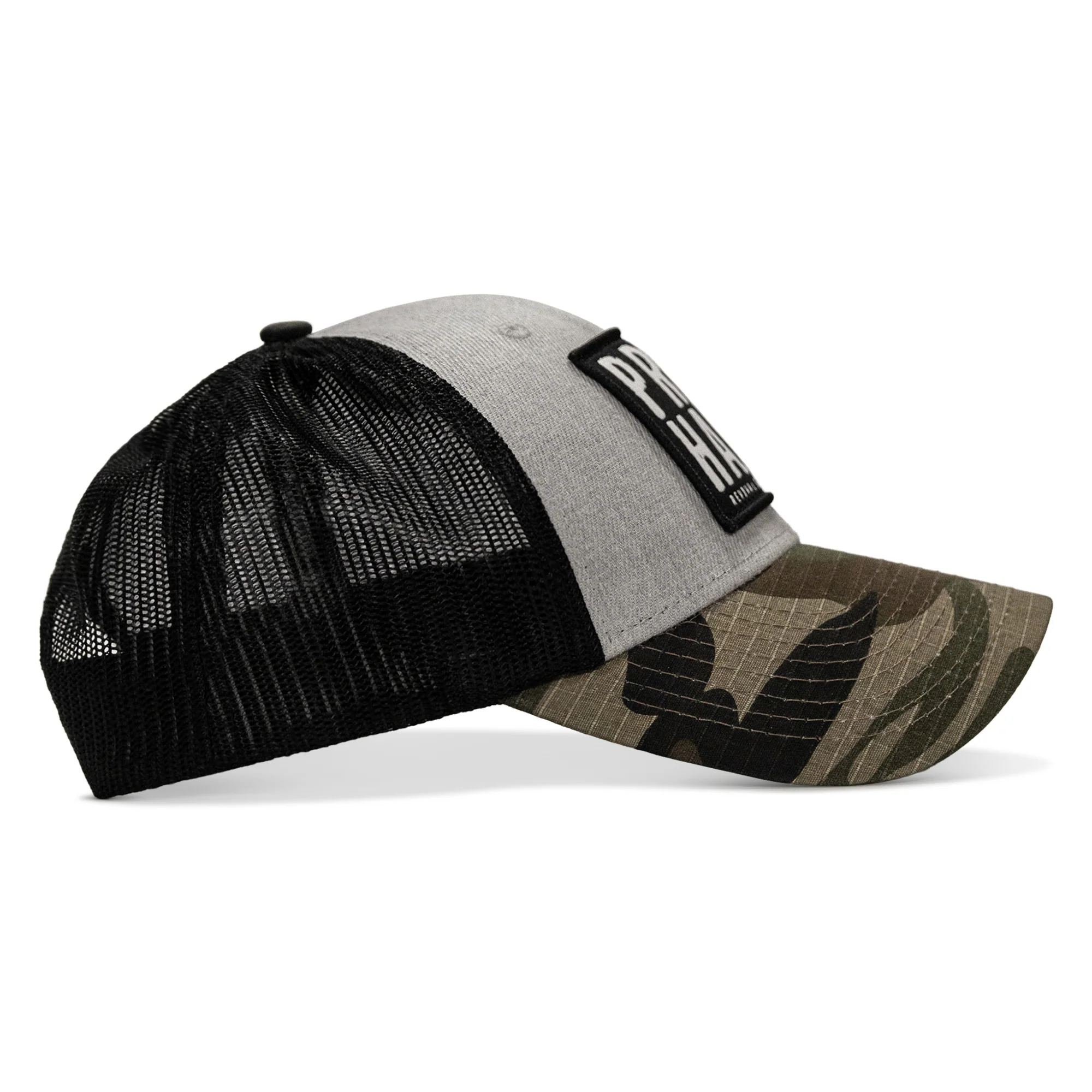 Pray Hard Patch Original Ripstop Snapback Hat - Image 6