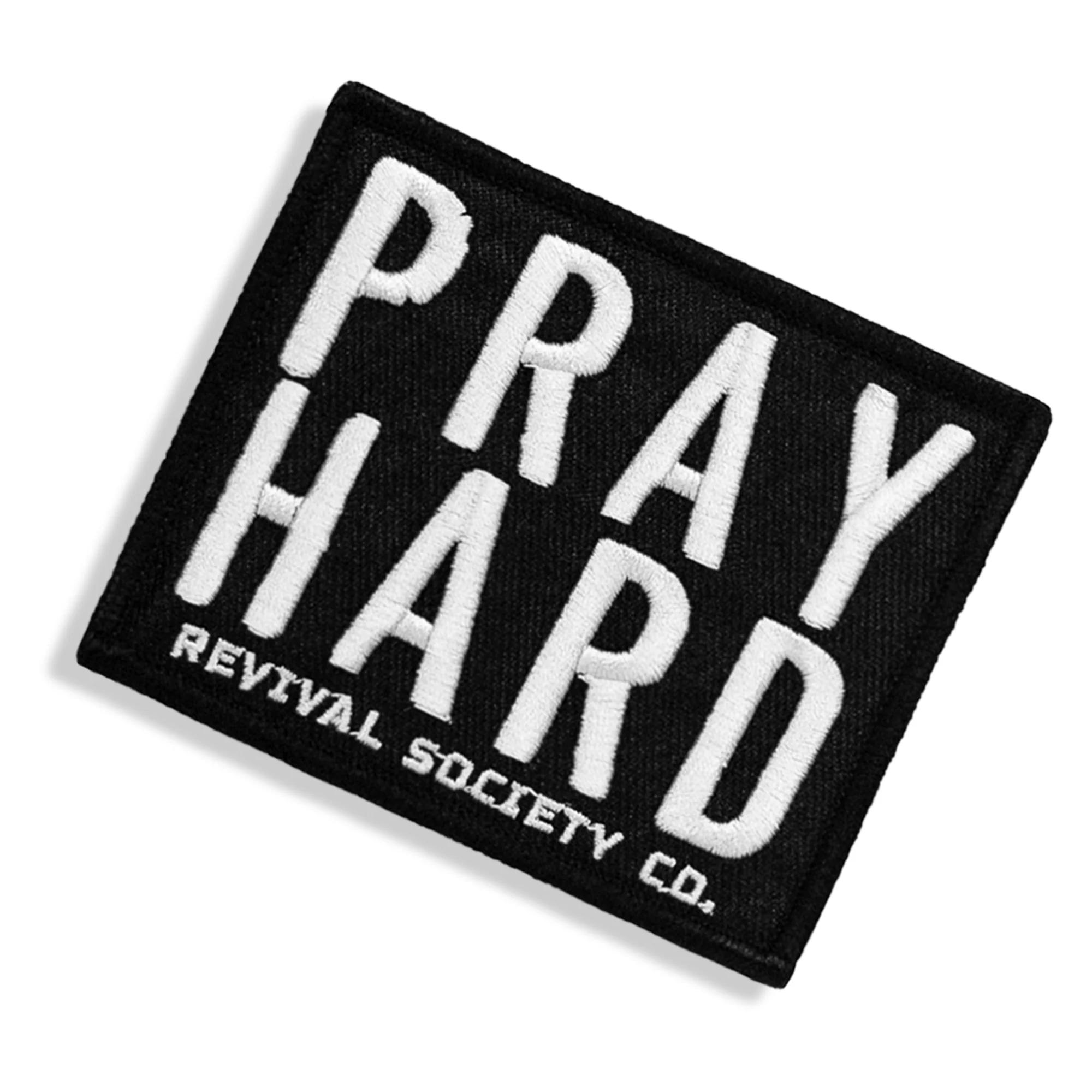 Pray Hard Velcro Patch - Image 3