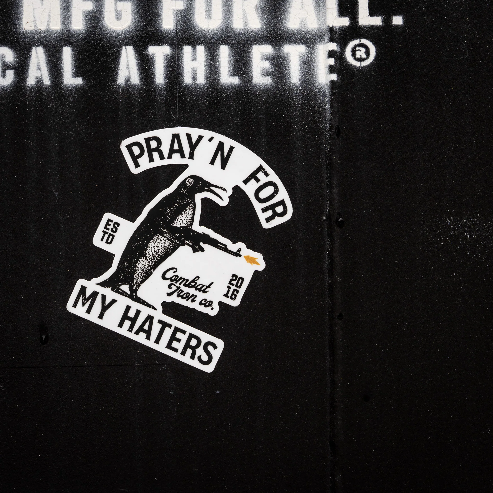 Pray'n For My Haters Penguin Decal - Image 2