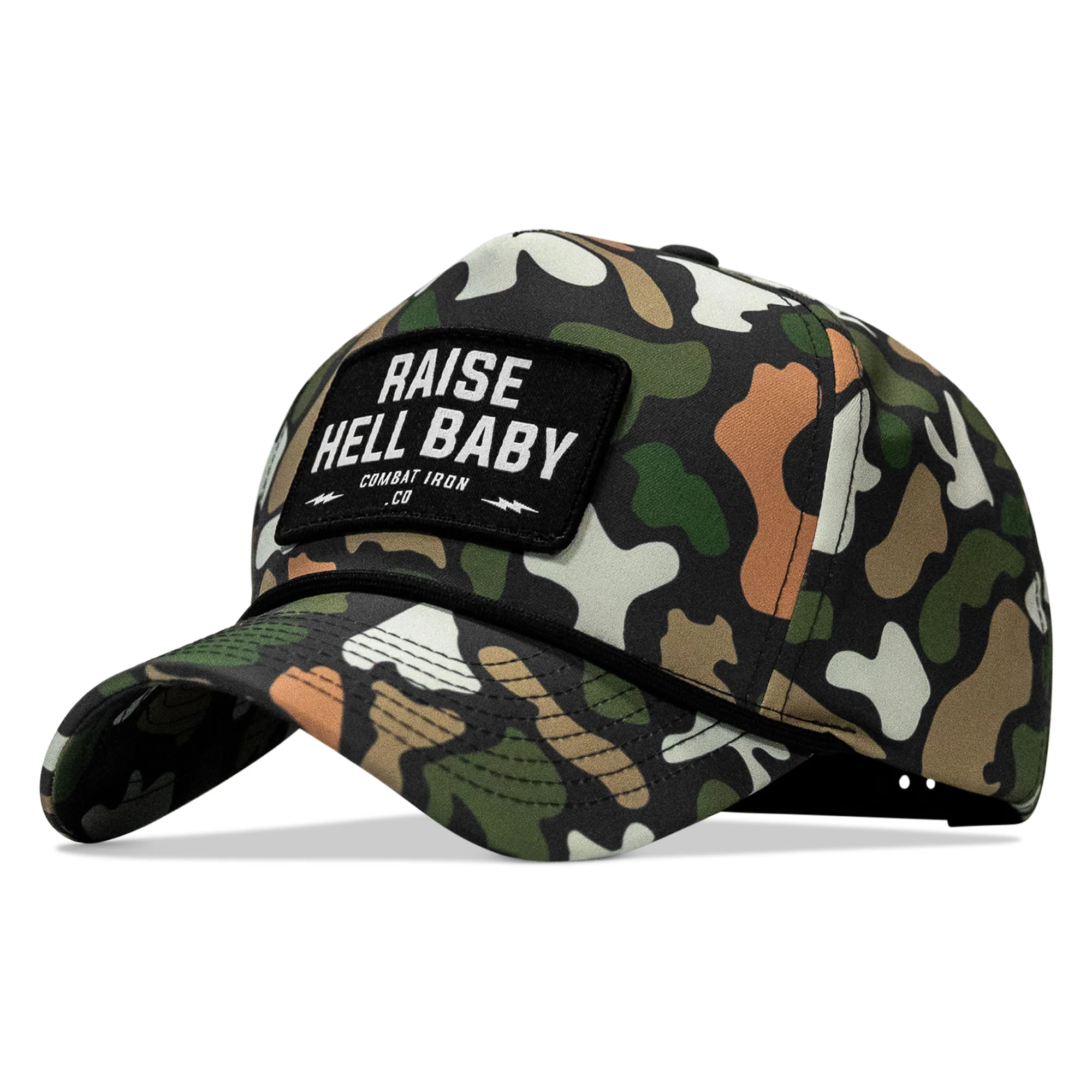 Raise Hell Baby Patch 5 Pannel Snapback - Image 3