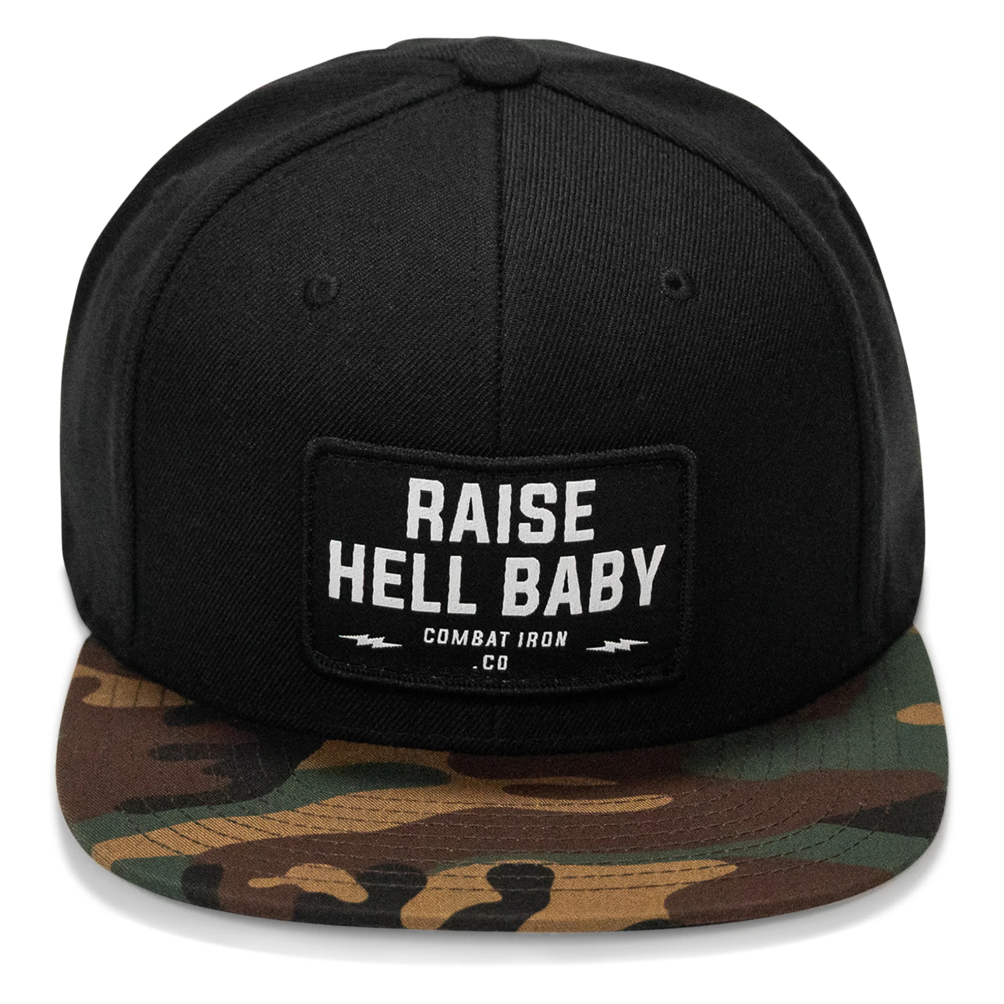 Raise Hell Baby Patch. Flatbill Hat - Image 6