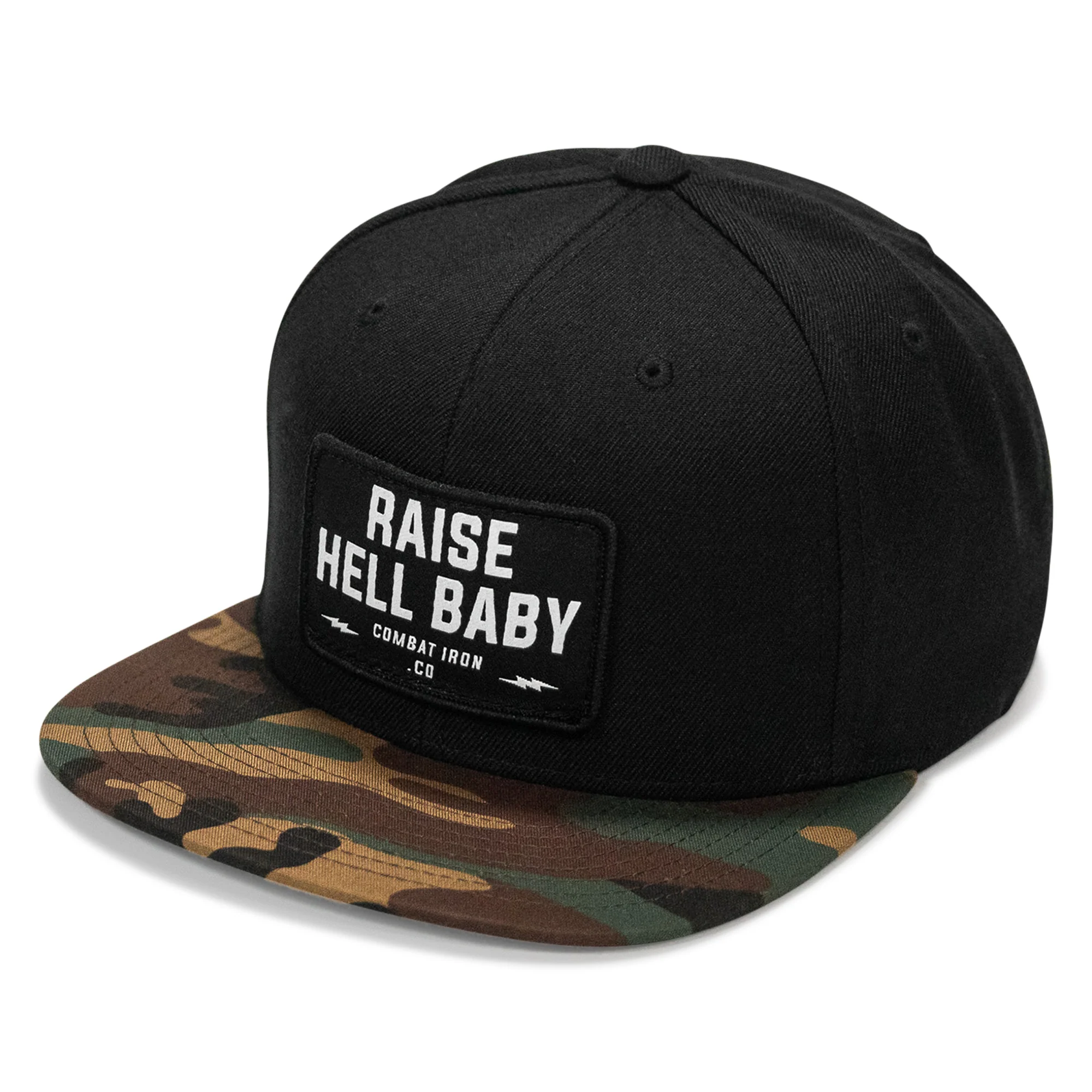 Raise Hell Baby Patch. Flatbill Hat - Image 7
