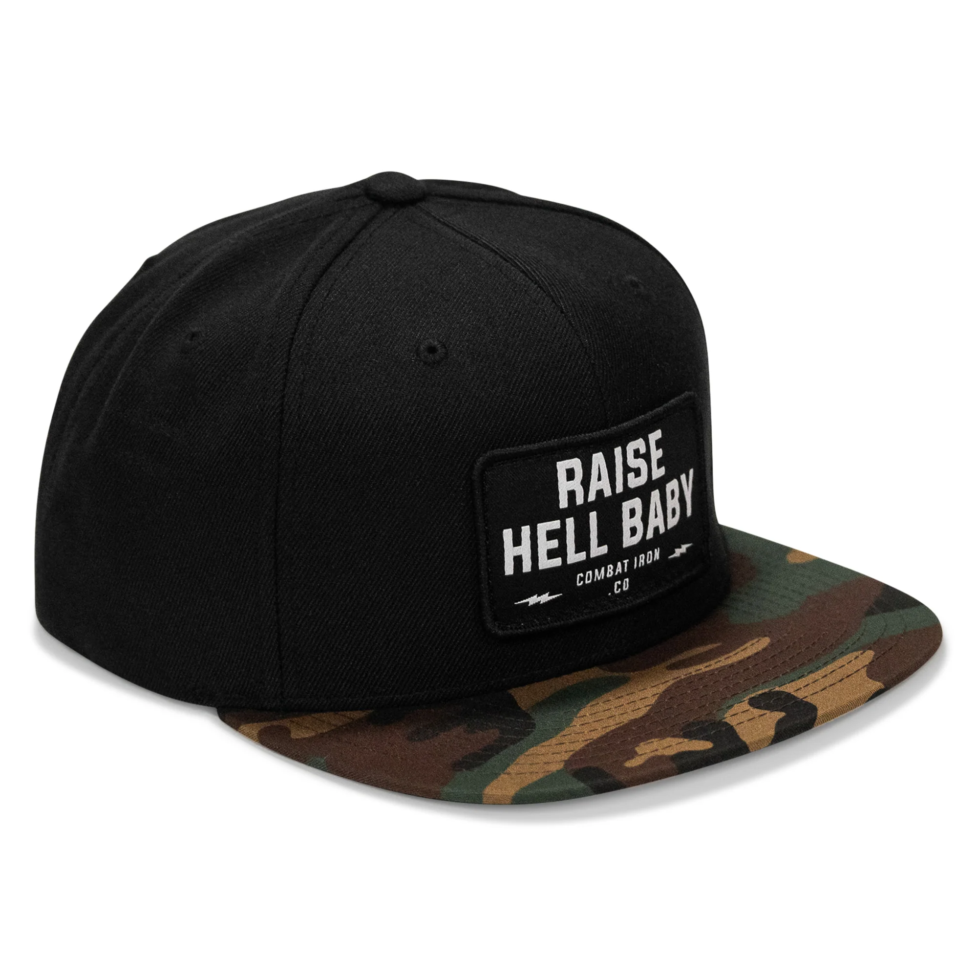 Raise Hell Baby Patch. Flatbill Hat - Image 8