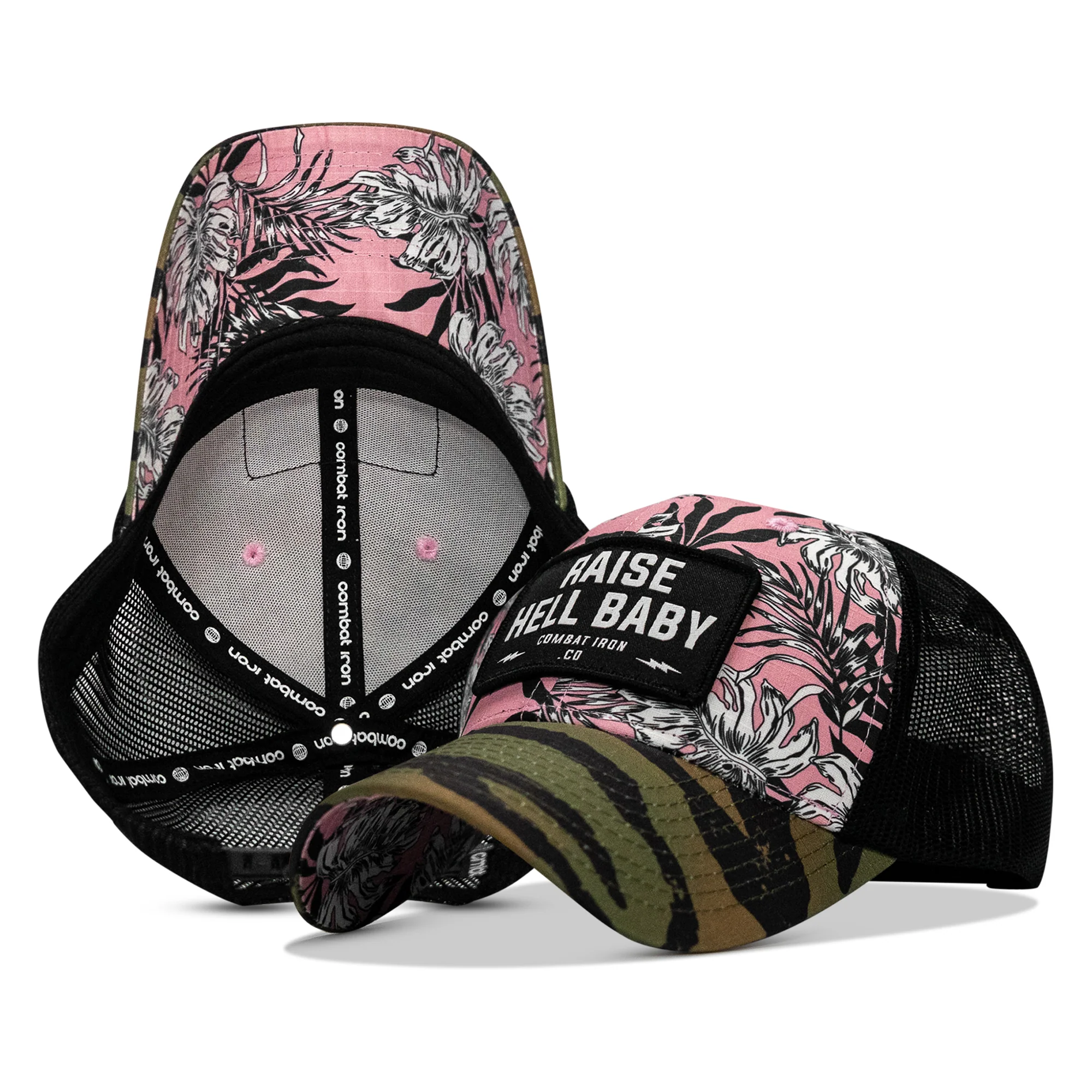 Raise Hell Baby Patch Original Ripstop Snapback Hat - Image 16