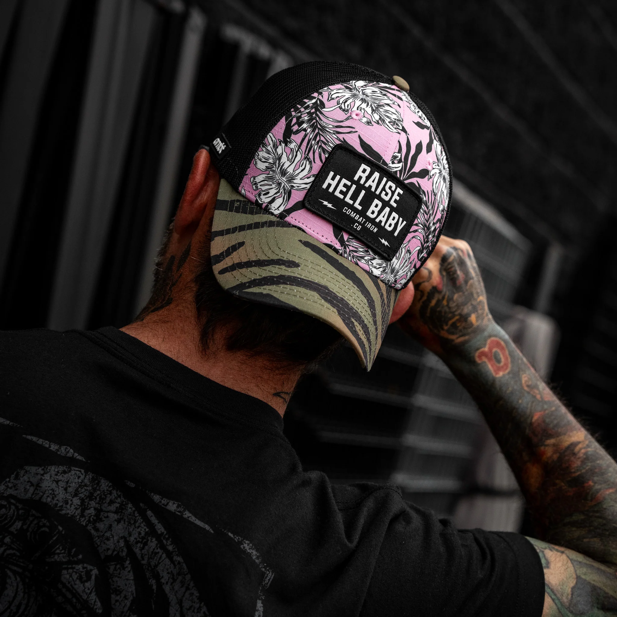 Raise Hell Baby Patch Original Ripstop Snapback Hat - Image 20
