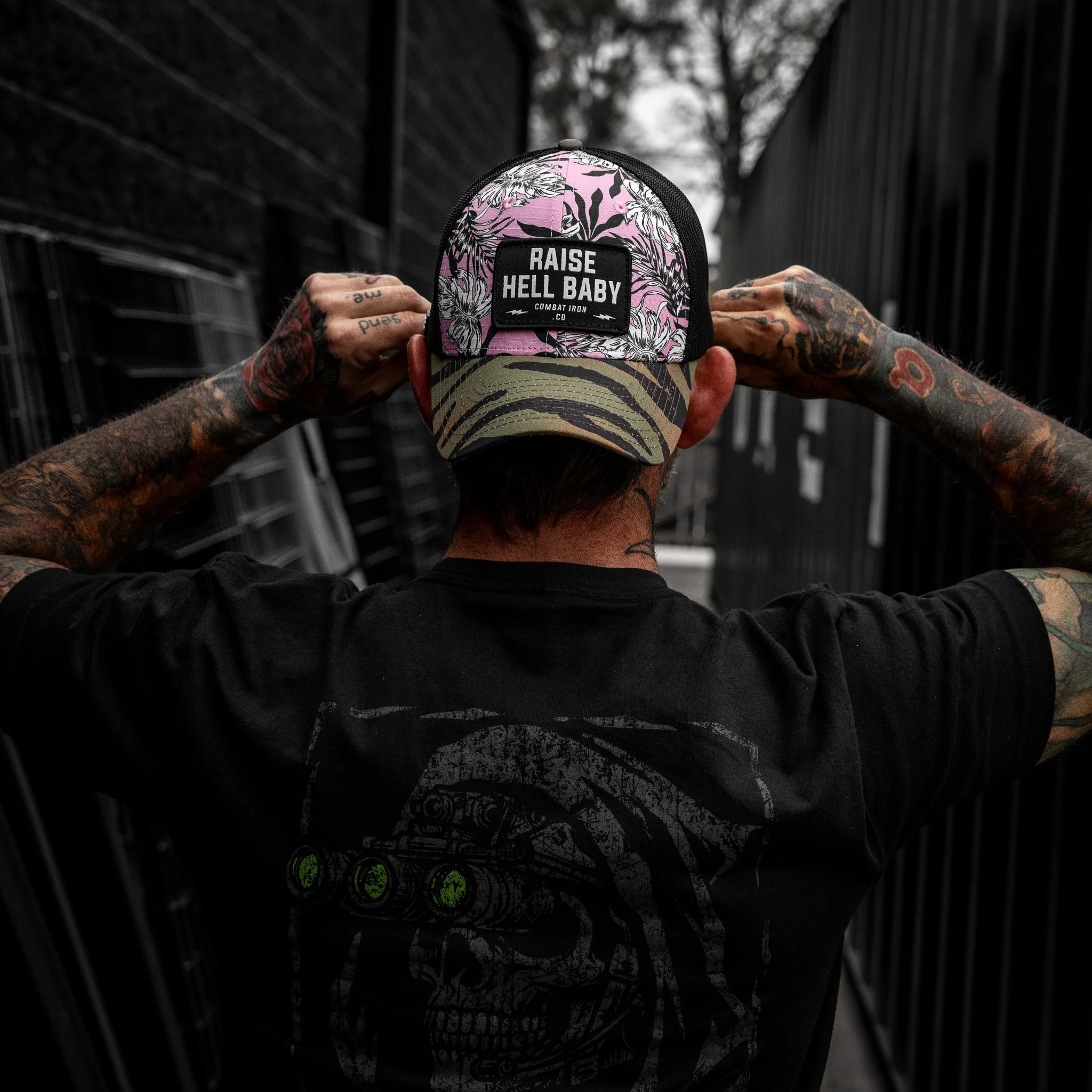 Raise Hell Baby Patch Original Ripstop Snapback Hat - Image 22