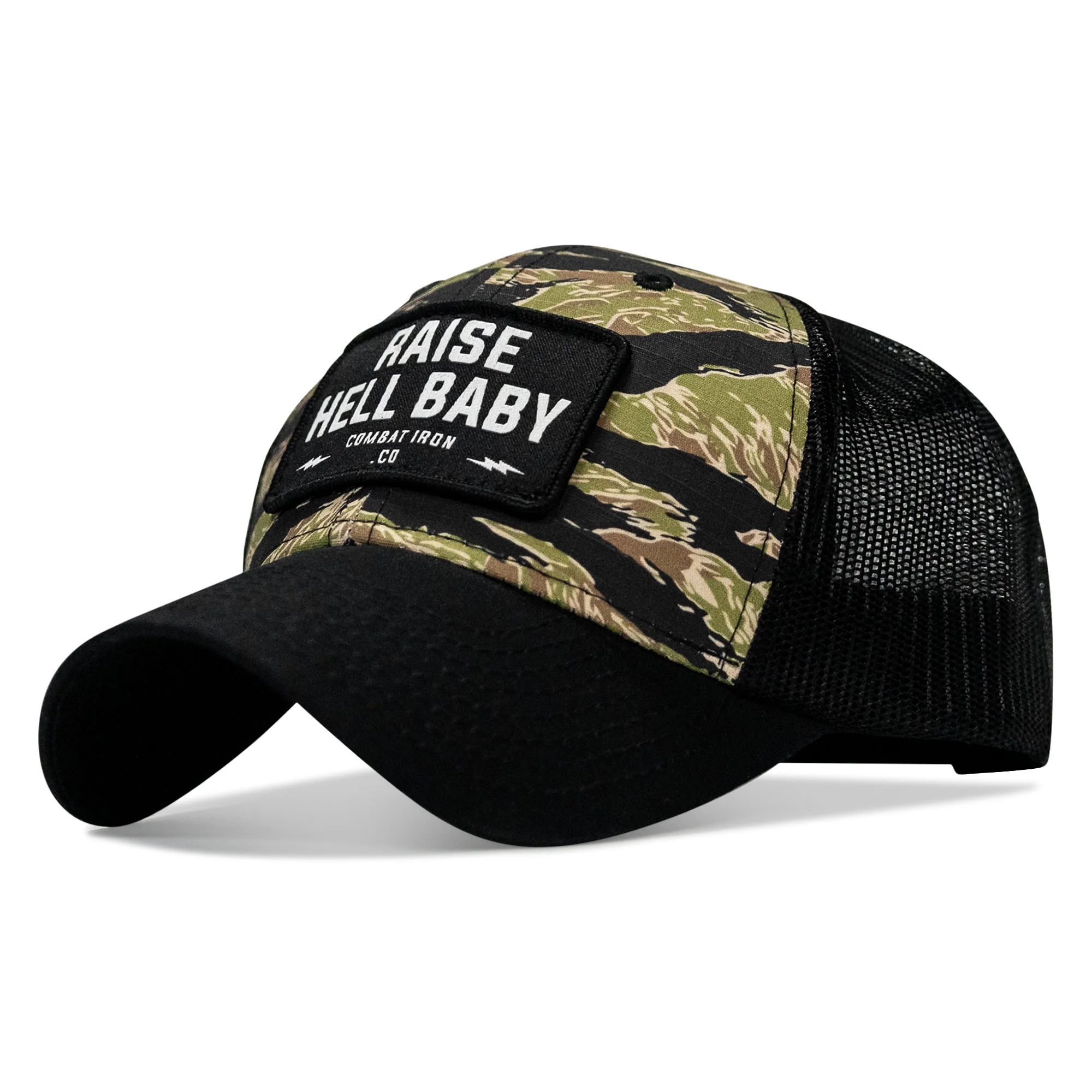 Raise Hell Baby Patch Original Ripstop Snapback Hat - Image 3