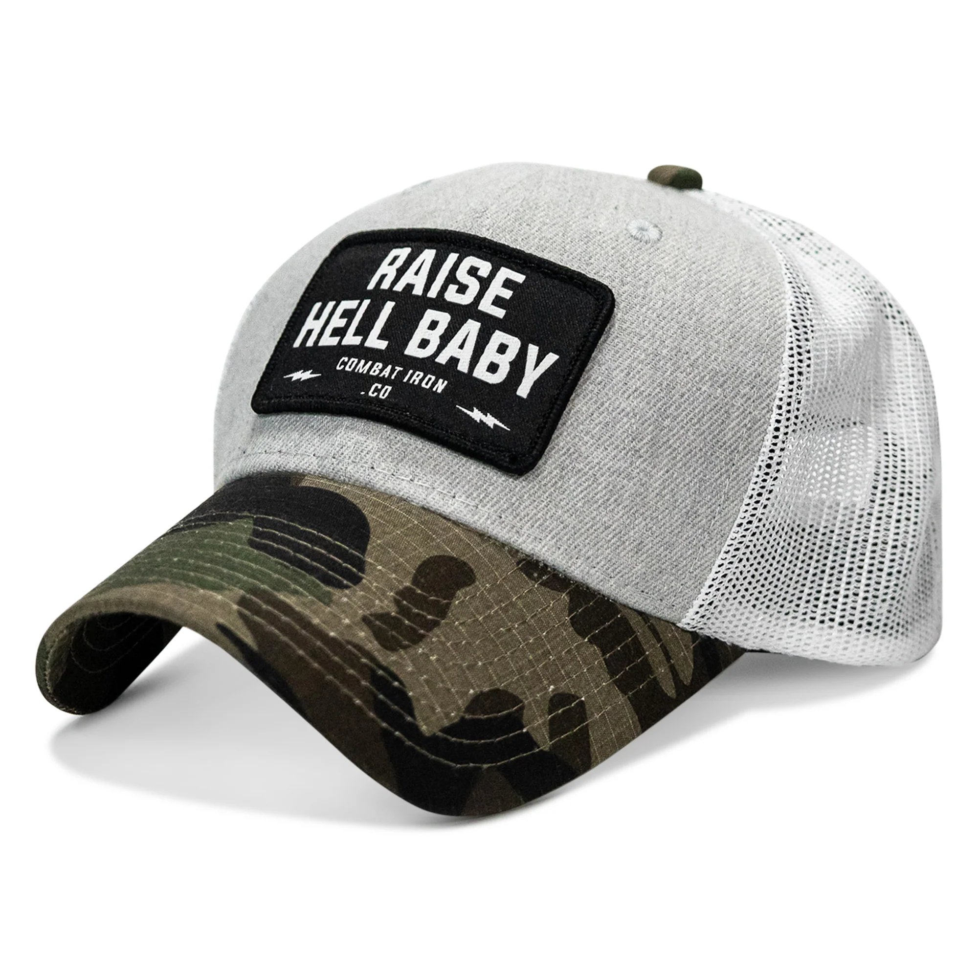 Raise Hell Baby Patch Original Ripstop Snapback Hat - Image 37