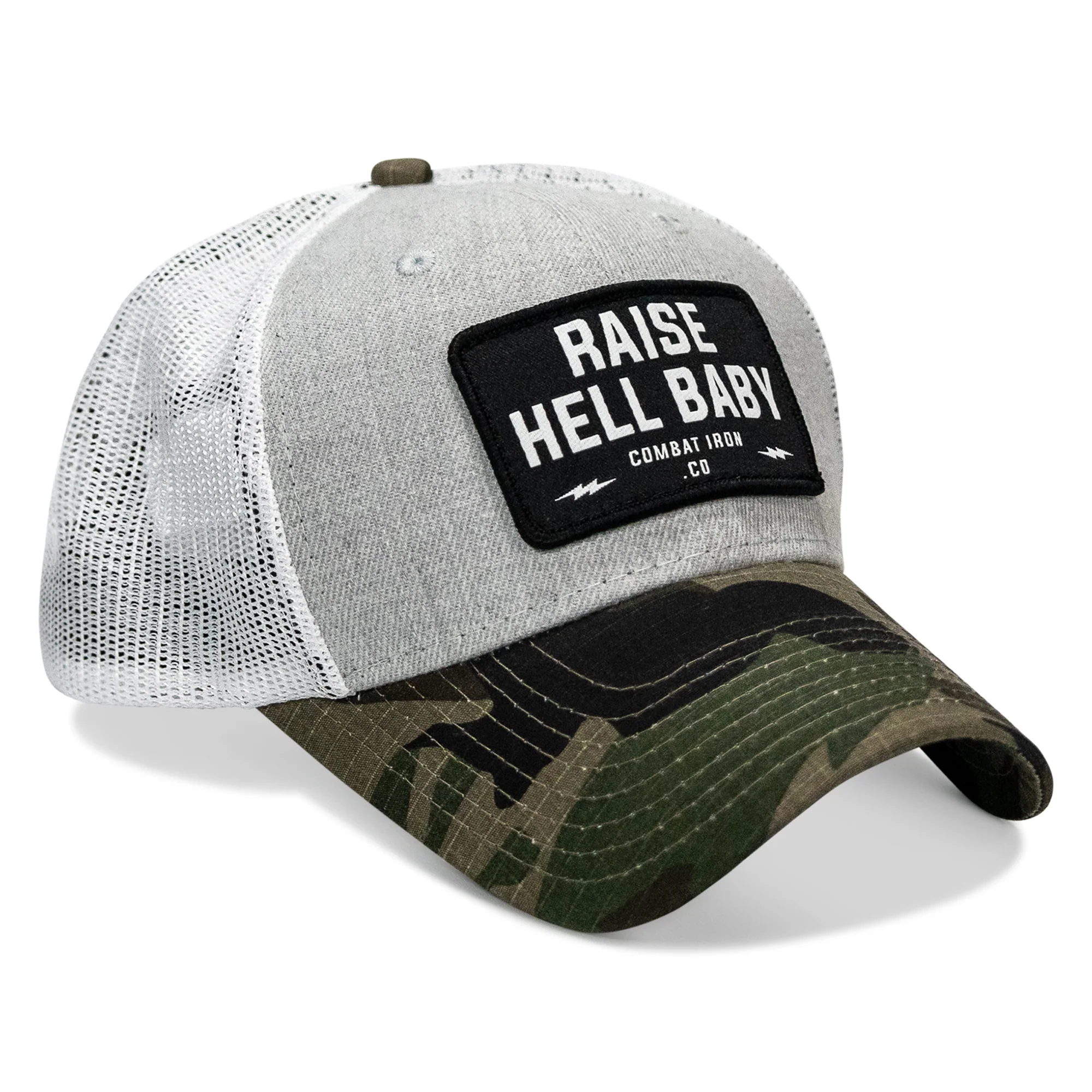 Raise Hell Baby Patch Original Ripstop Snapback Hat - Image 38