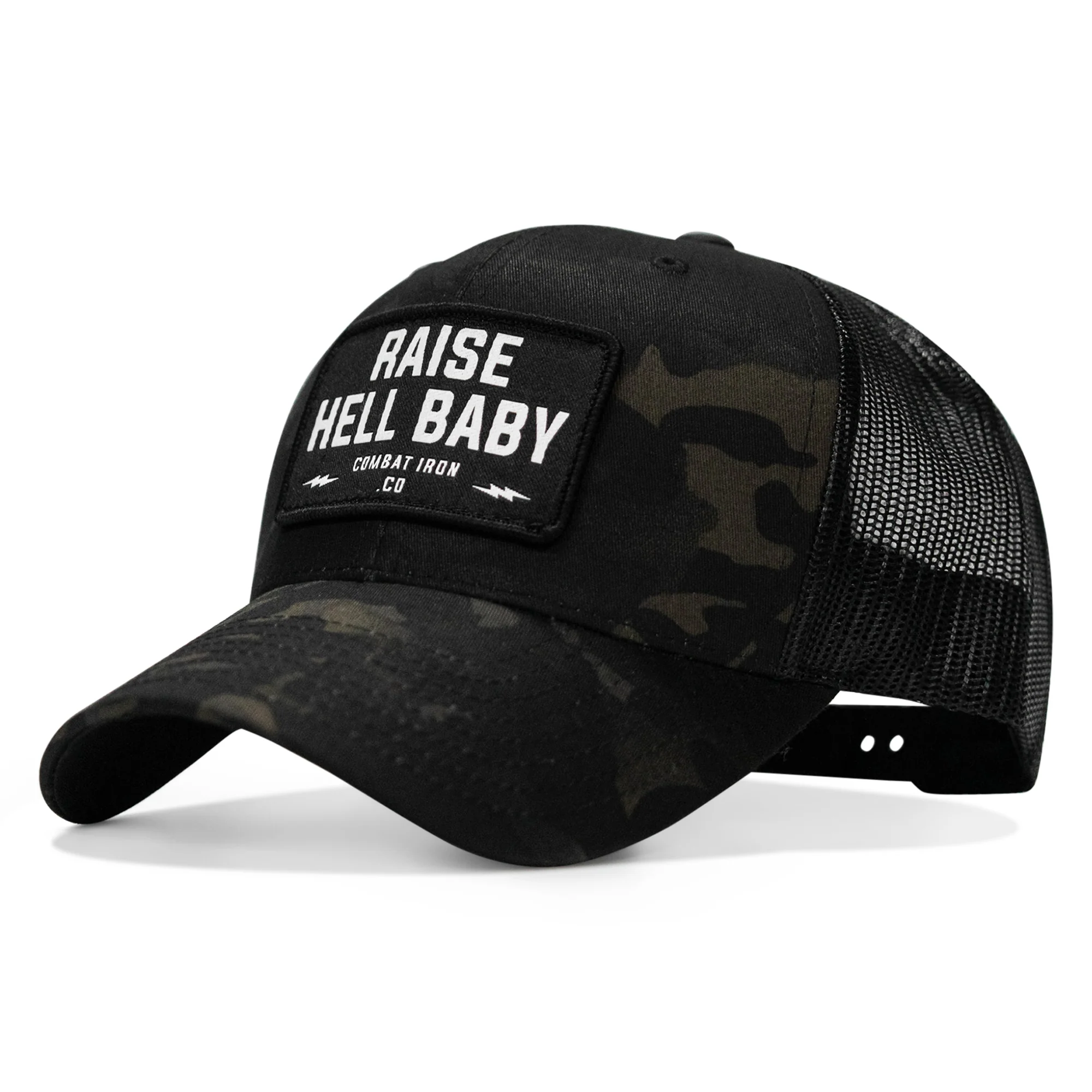 Raise Hell Baby Patch Snapback Hat - Image 13