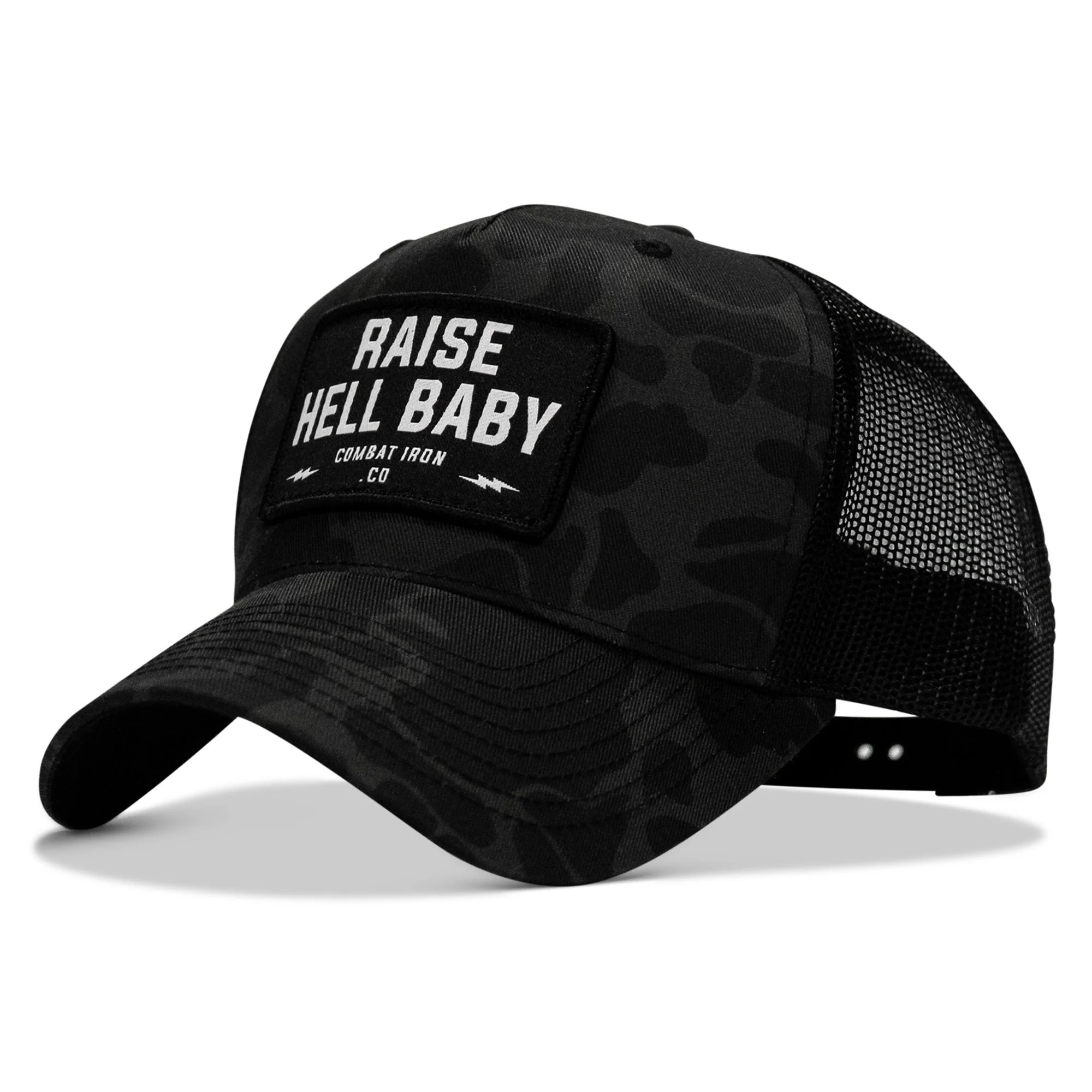 Raise Hell Baby Patch Snapback Hat - Image 18