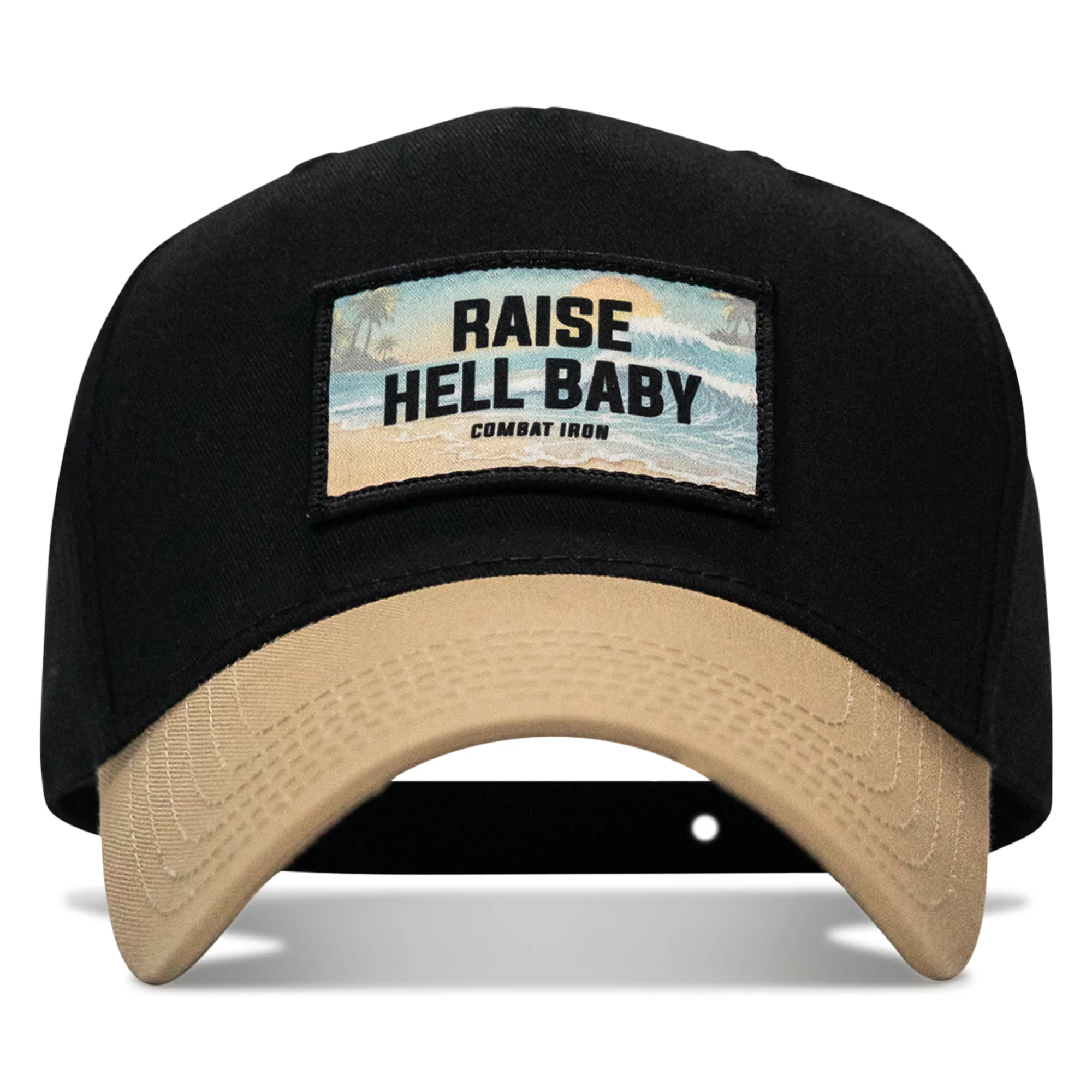 Raise Hell Baby Sunset Patch Snapback Hat - Image 6