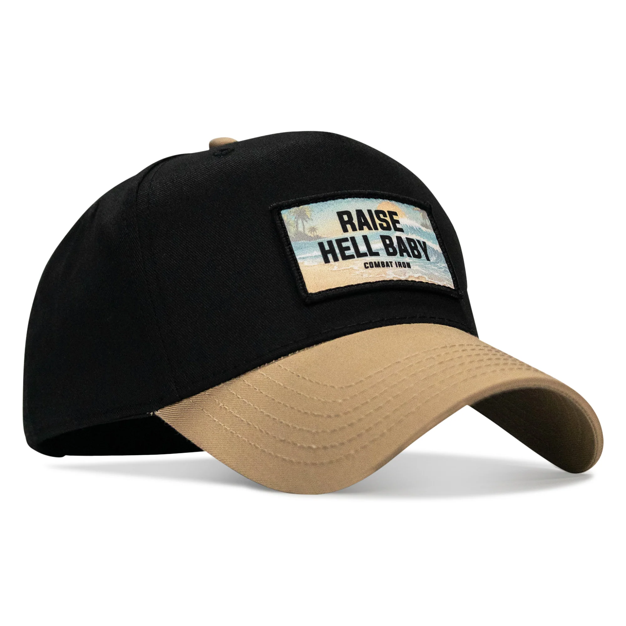 Raise Hell Baby Sunset Patch Snapback Hat - Image 8