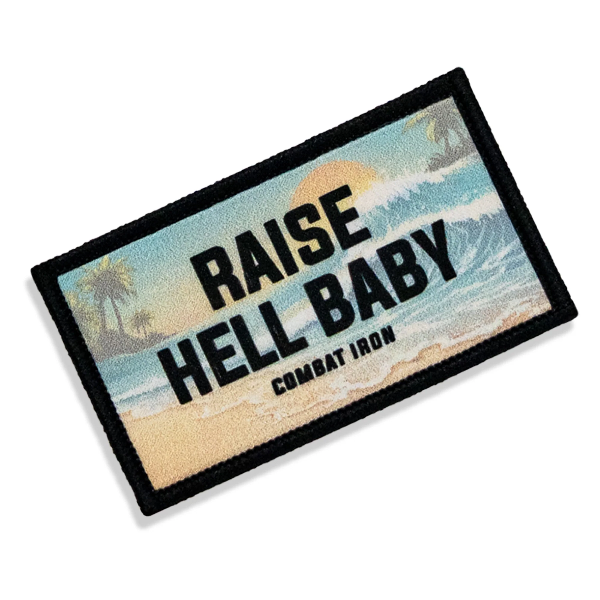 Raise Hell Baby Sunset Velcro Patch - Image 3
