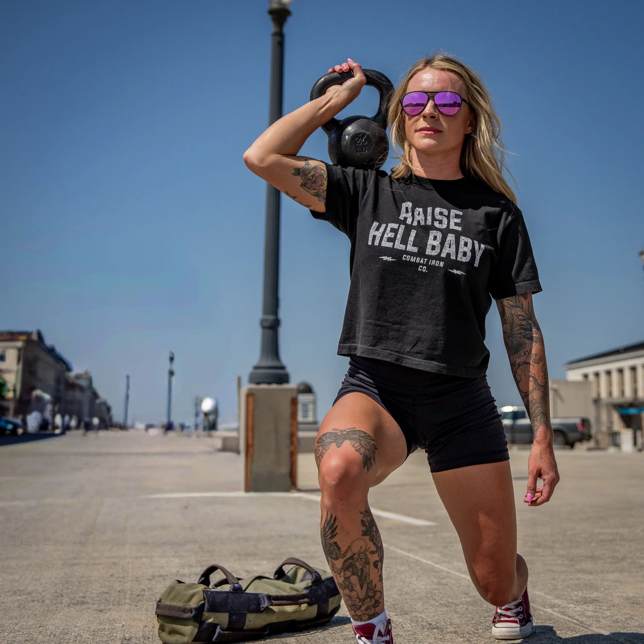 Raise Hell Baby Women's Crop T-Shirt - Image 5