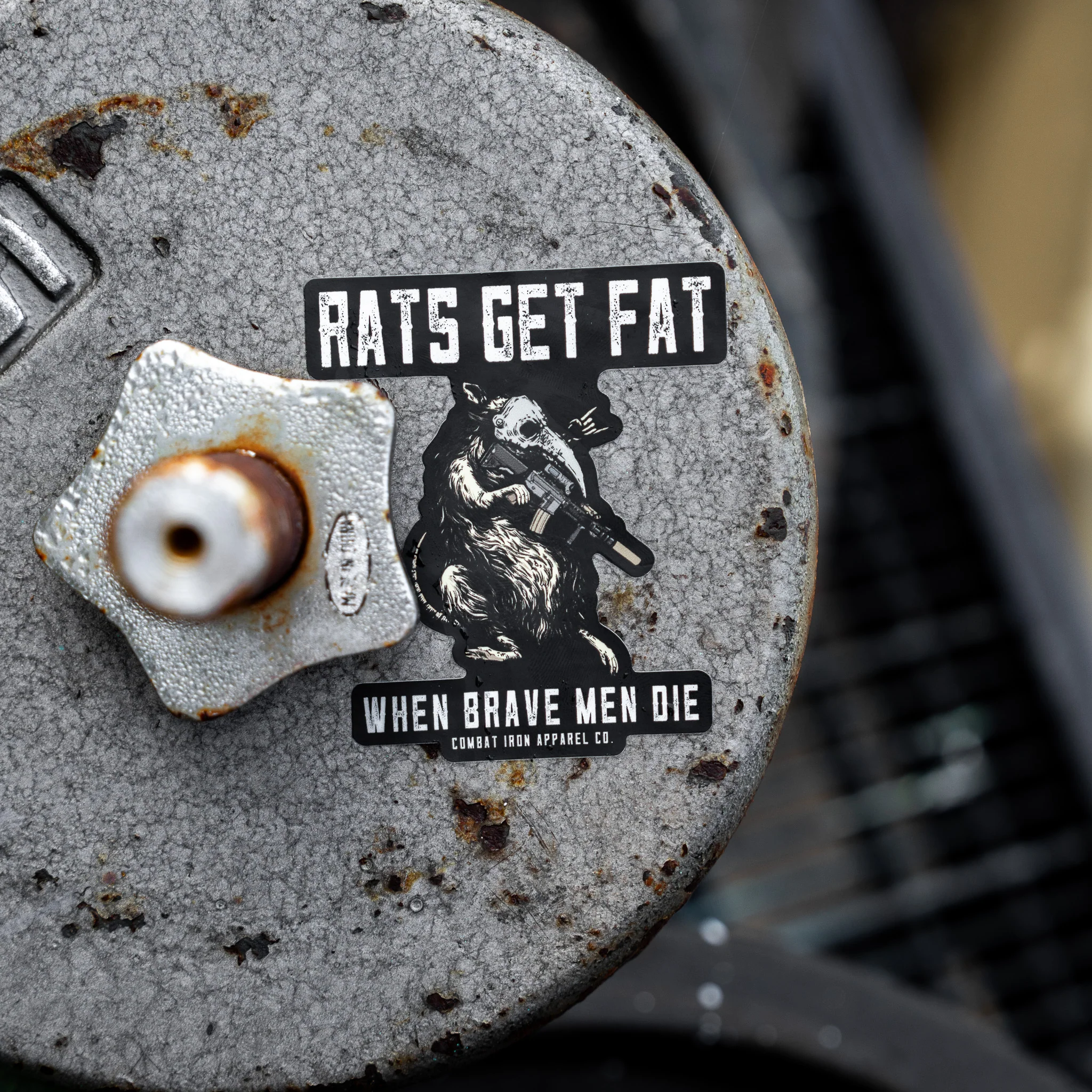 Rats Get Fat When Grown Men Die Decal - Image 3