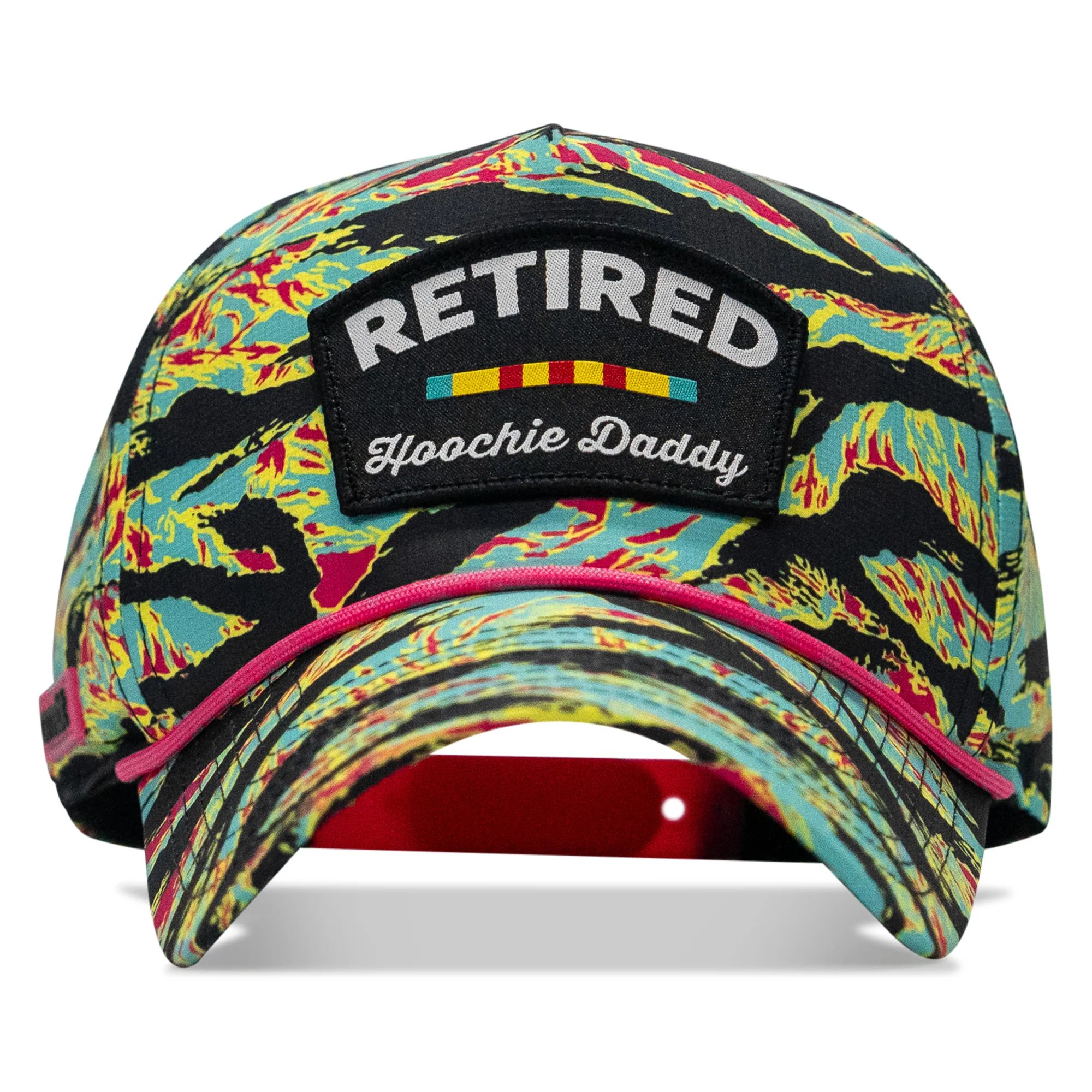 Retired Hoochie Daddy Ribbons Patch Weekender Waterproof Snapback