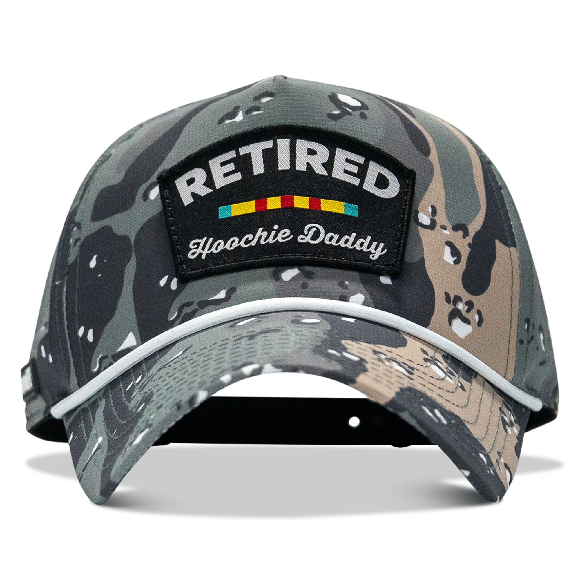 Retired Hoochie Daddy Ribbons Patch Weekender Waterproof Snapback - Image 14