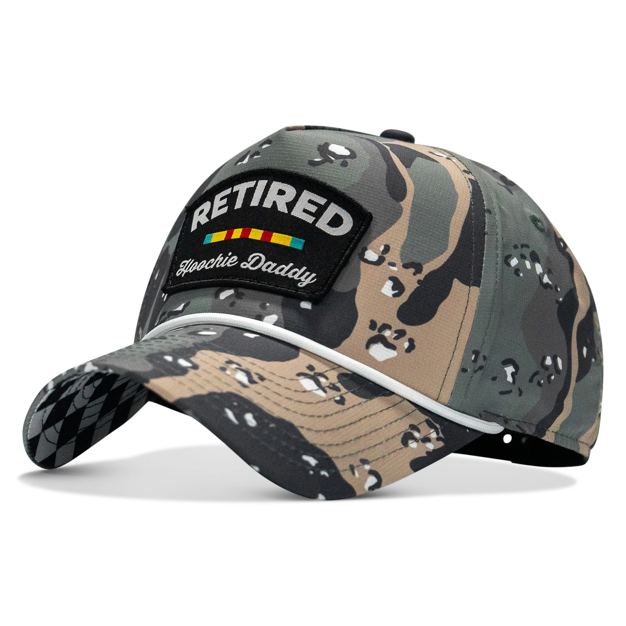 Retired Hoochie Daddy Ribbons Patch Weekender Waterproof Snapback - Image 15