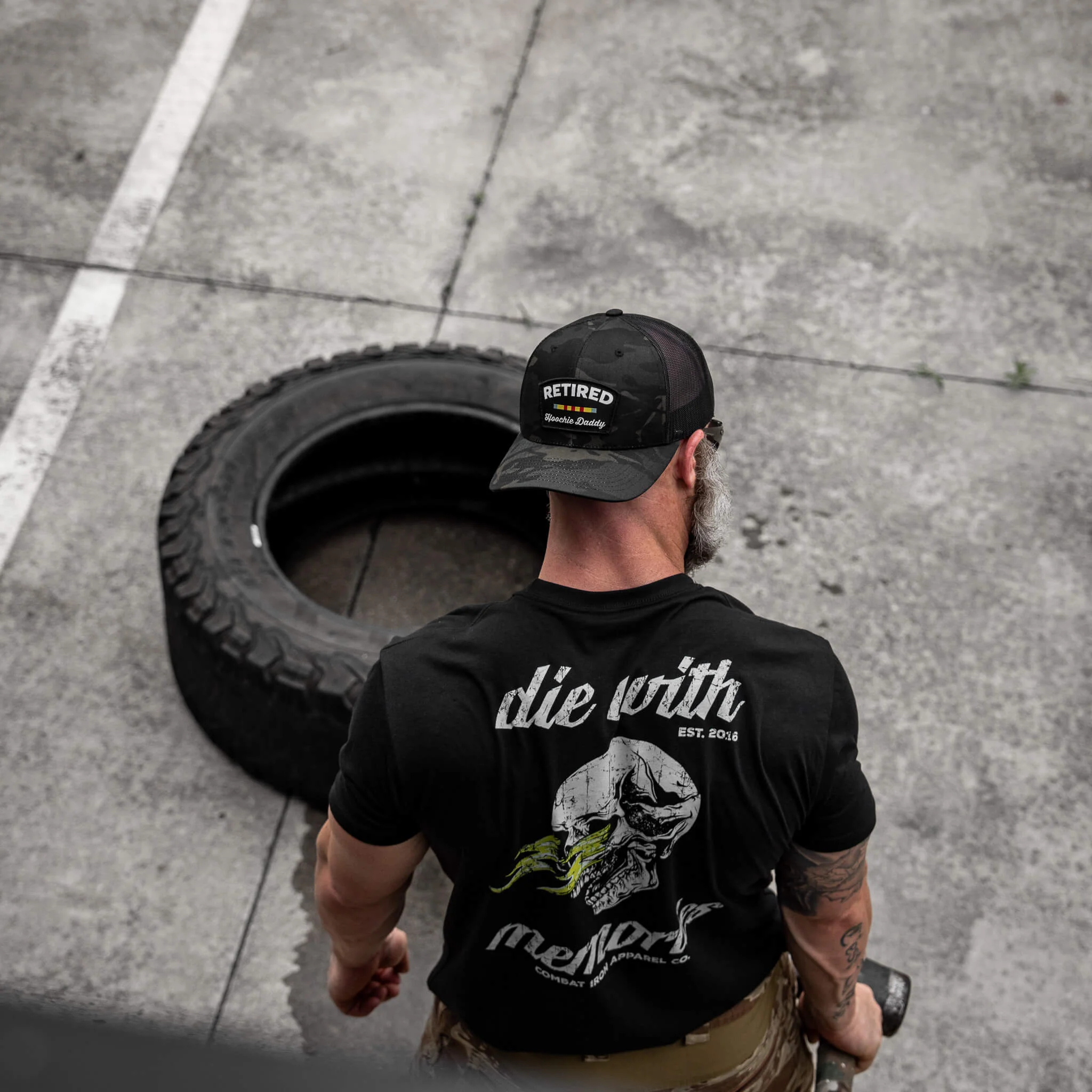 Retired Hoochie Daddy Veteran Patch Snapback Hat - Image 29