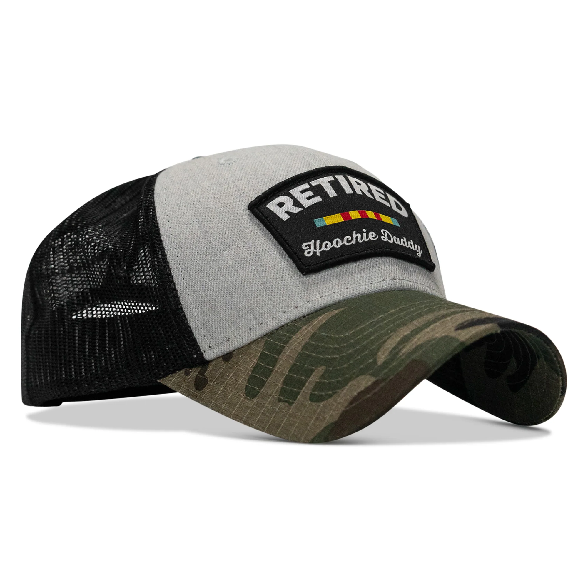 Retired Hoochie Daddy Veteran Patch Snapback Hat - Image 36