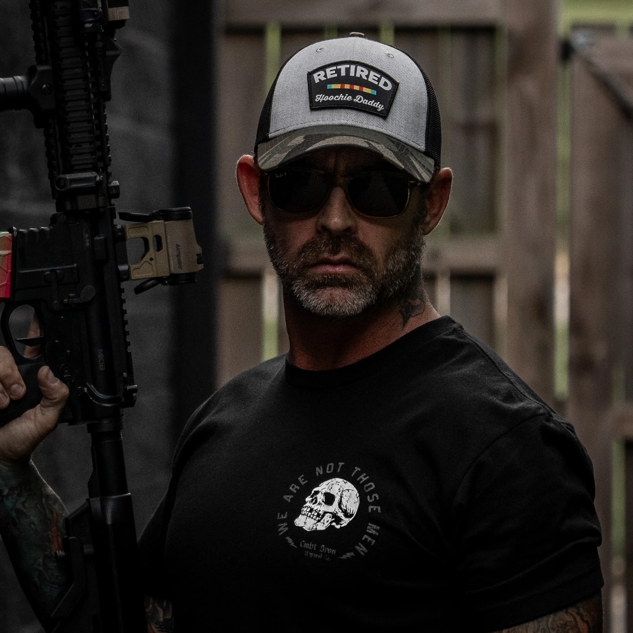 Retired Hoochie Daddy Veteran Patch Snapback Hat - Image 41