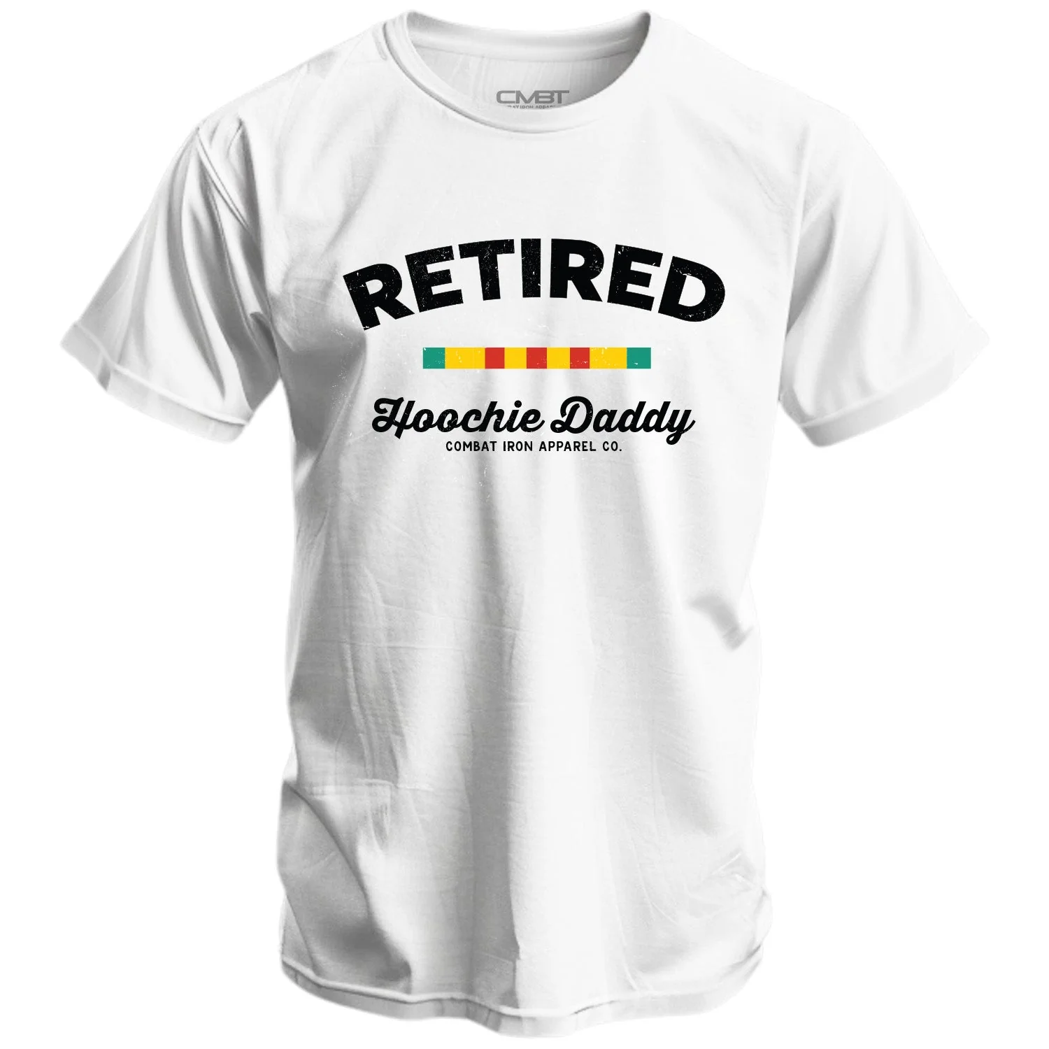Retired Hoochie Daddy Veteran Ribbons Men's T-Shirt - Image 9